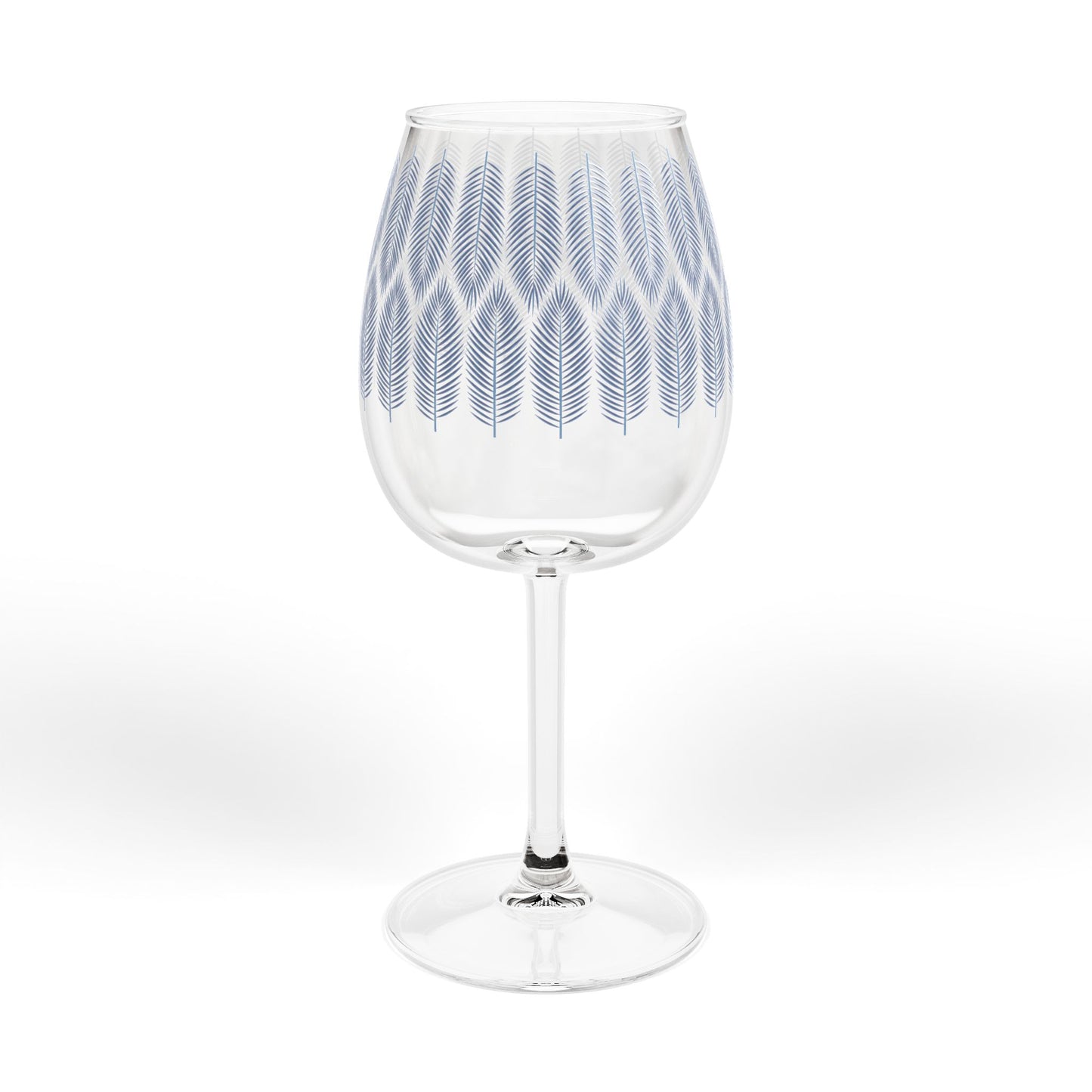 Palm Pattern Wine Glass