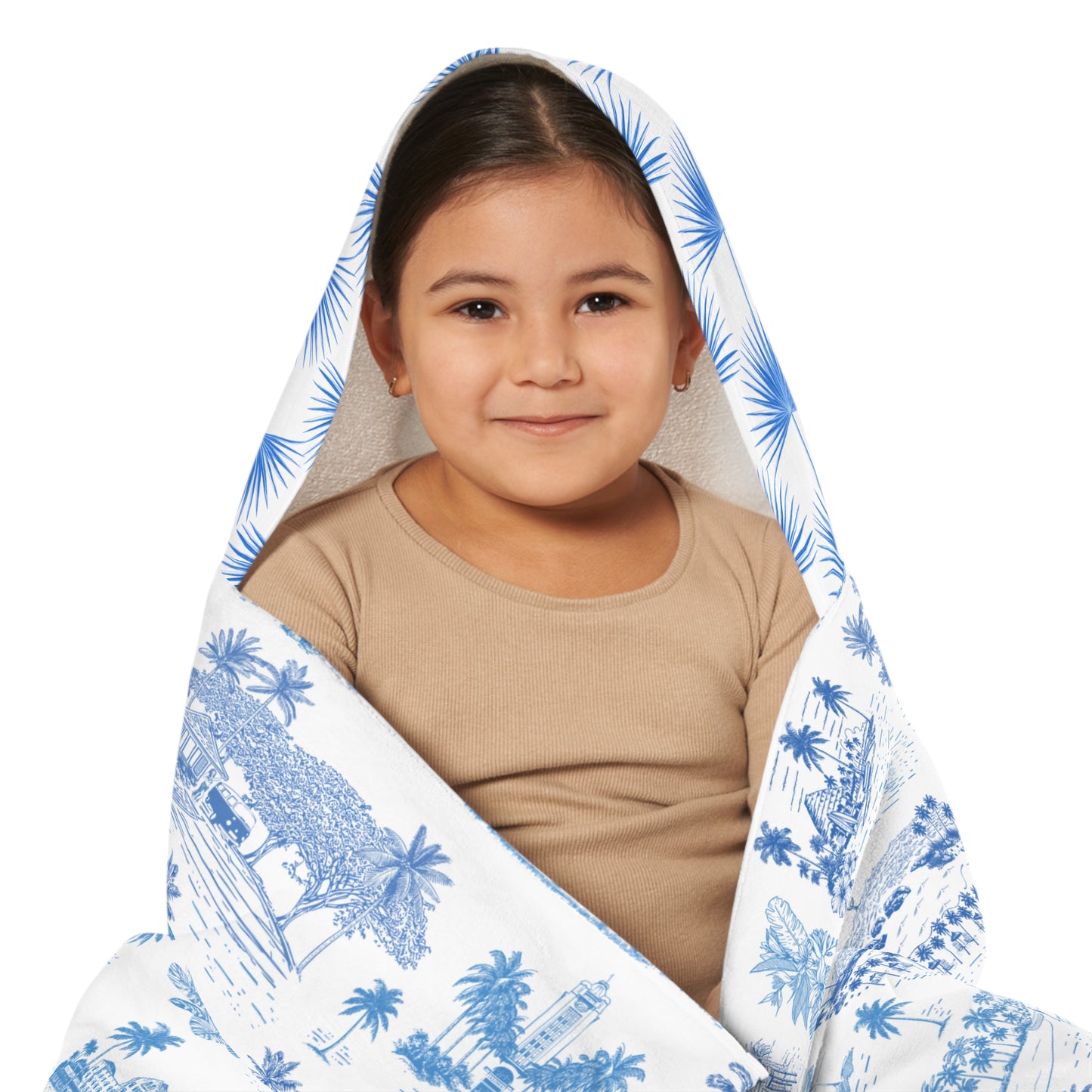 Oahu Fan Palm Youth Hooded Towel
