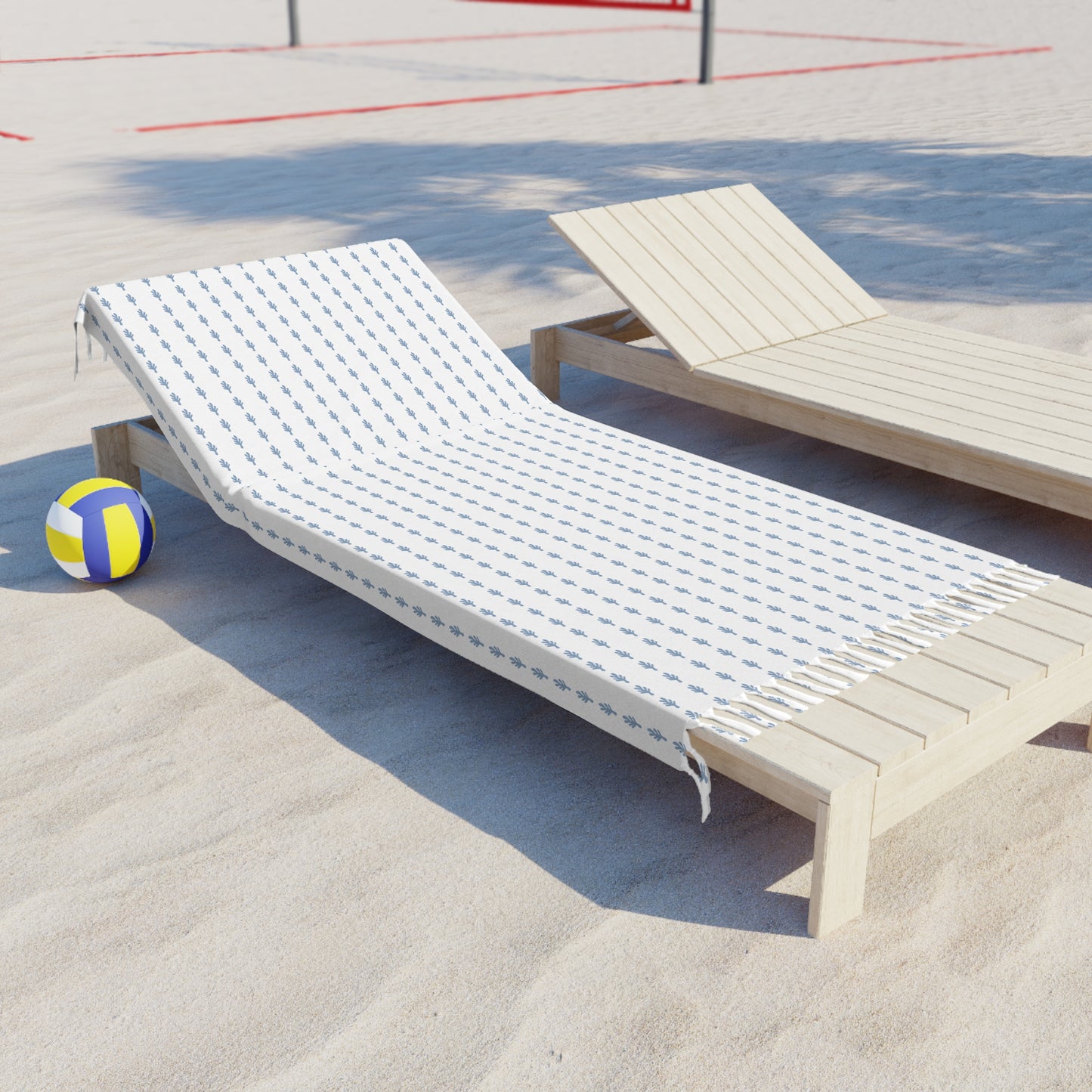 Coral Flower Boho Beach Towel