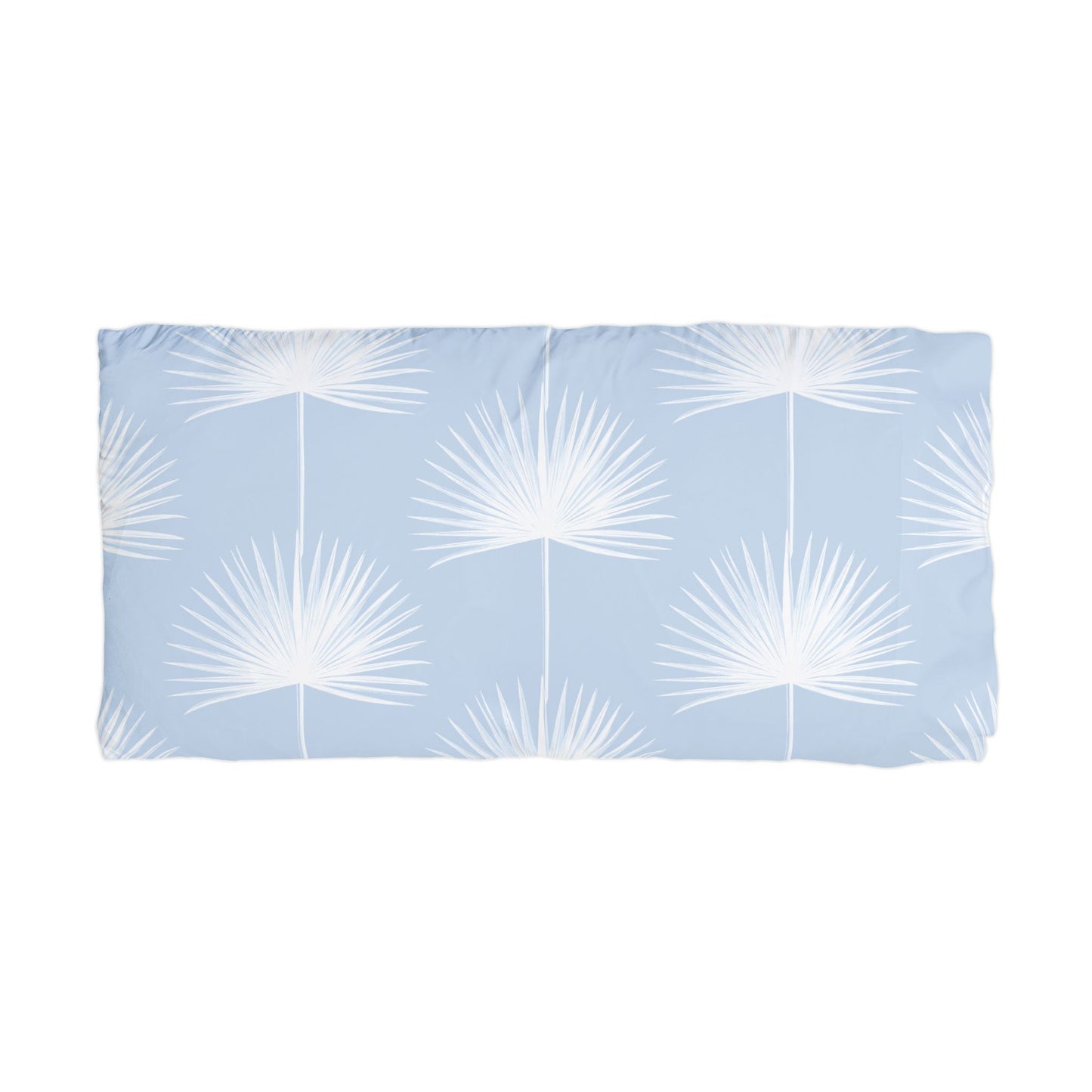 Blue Fan Palm Fan Microfiber Pillowcase