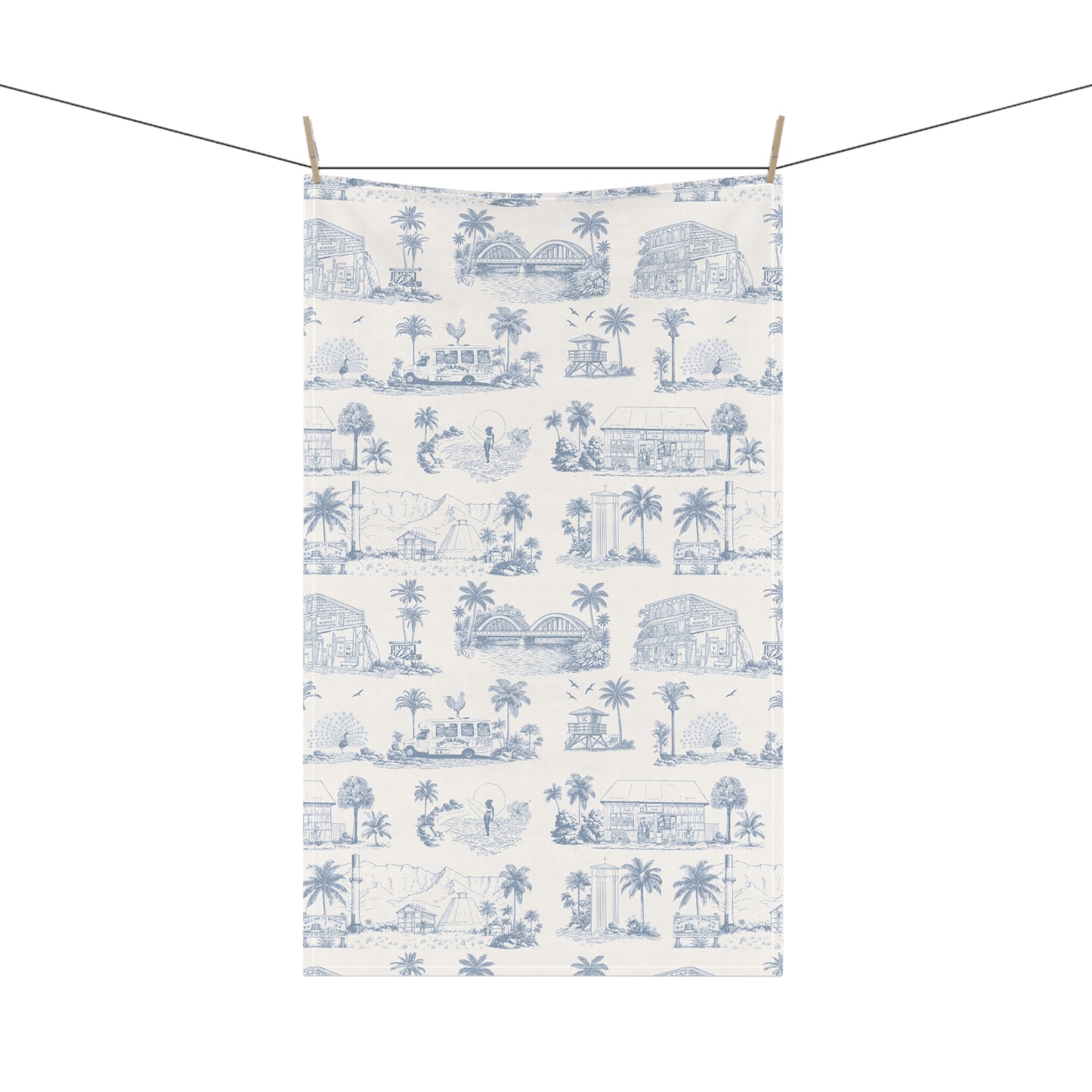 North Shore Tropical Linen Tea Towels