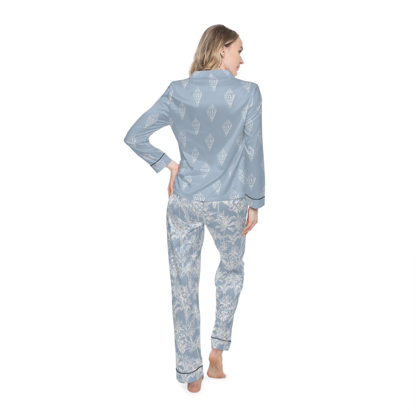 Tropical Shell Women's Satin Pajamas