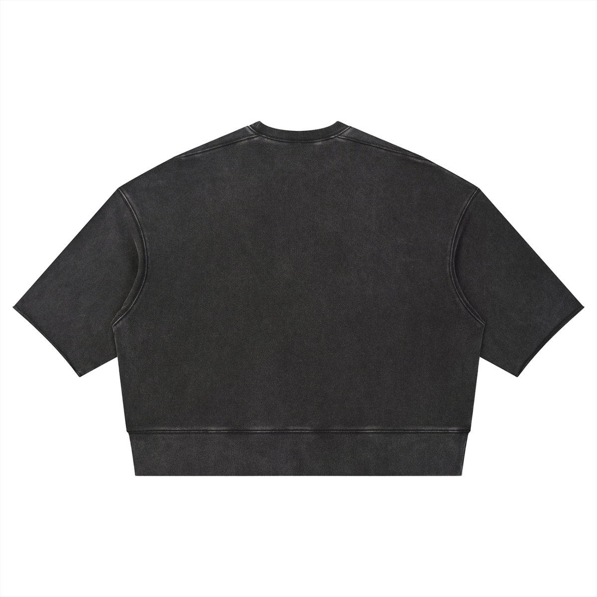 Stranger Haleiwa Short Sleeve Sweatshirt Unisex Mineral Wash Boxy Raw Edge T-Shirt