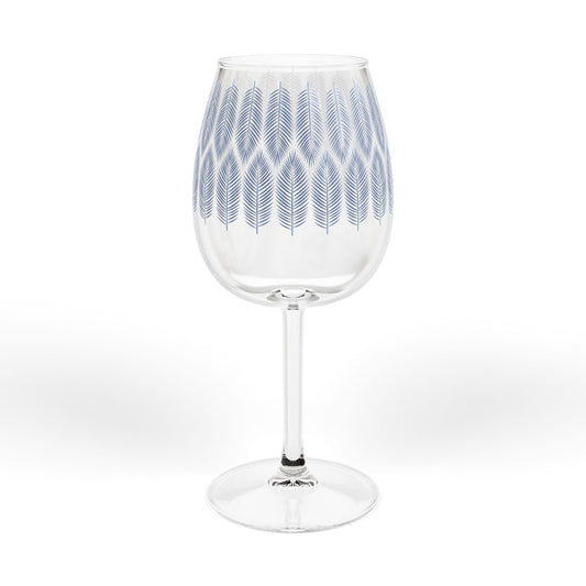 Palm Pattern Wine Glass