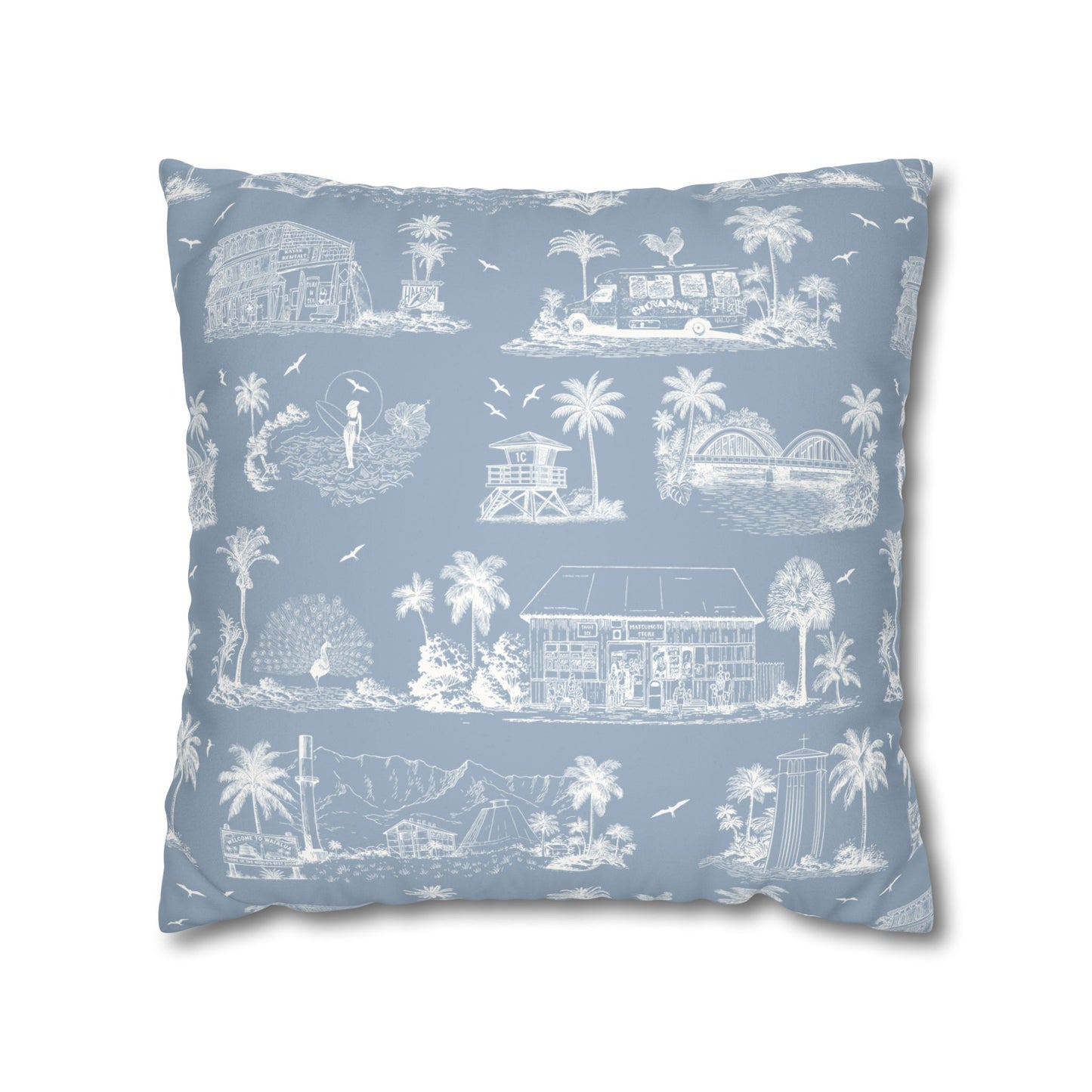 North Shore Faux Suede Pillowcase without filler