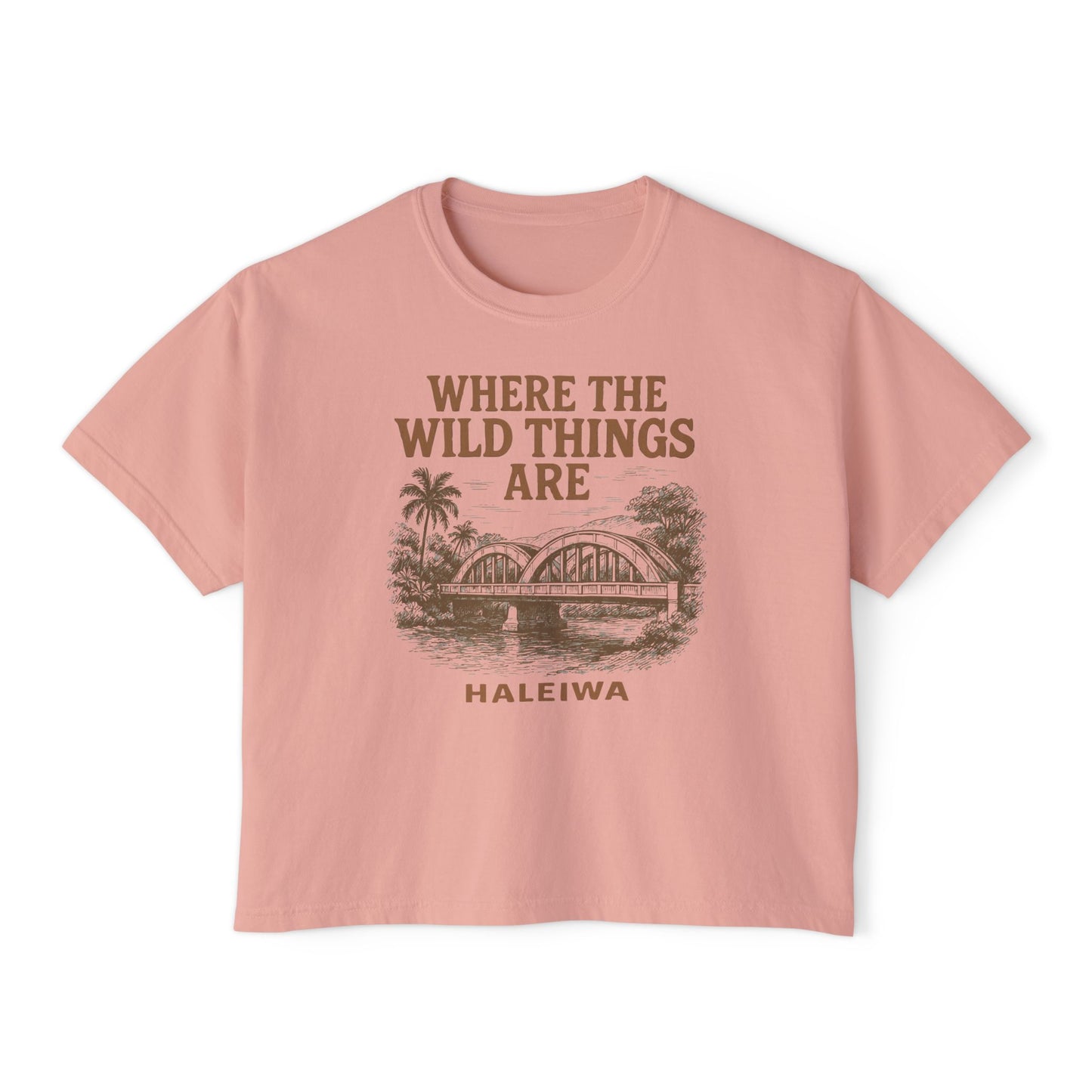 Haleiwa Wild Things Women's Boxy Tee