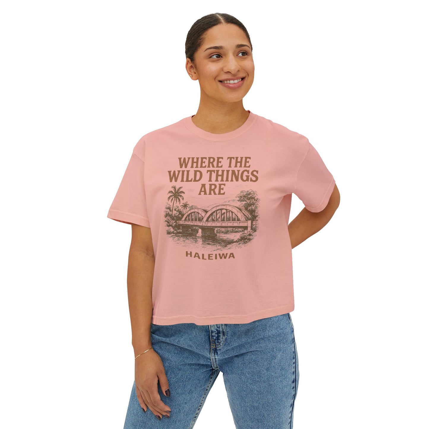 Haleiwa Wild Things Women's Boxy Tee
