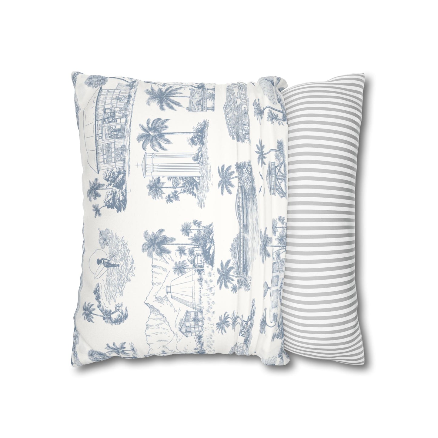 North Shore Faux Suede Pillowcase White without filler