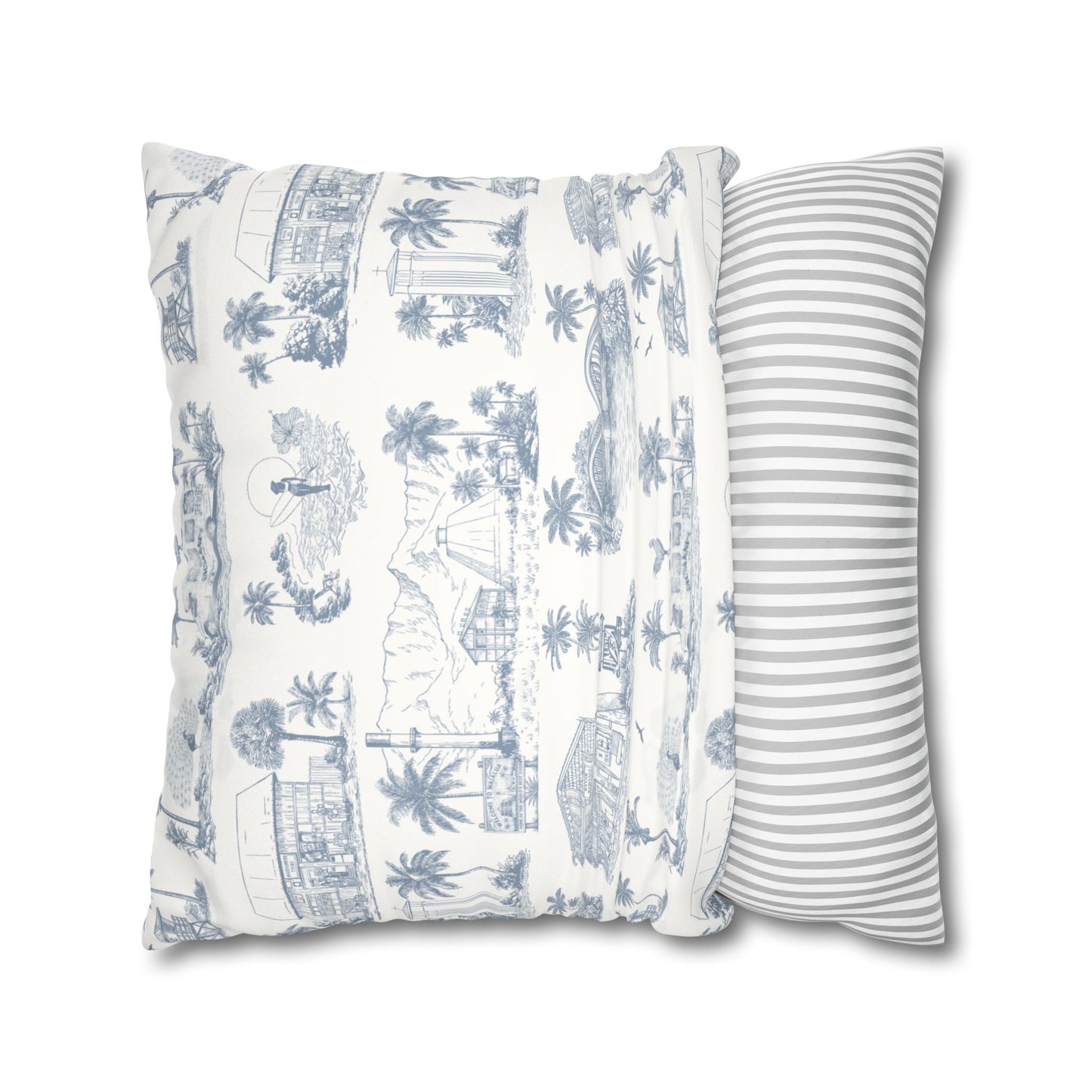 North Shore Faux Suede Pillowcase White without filler