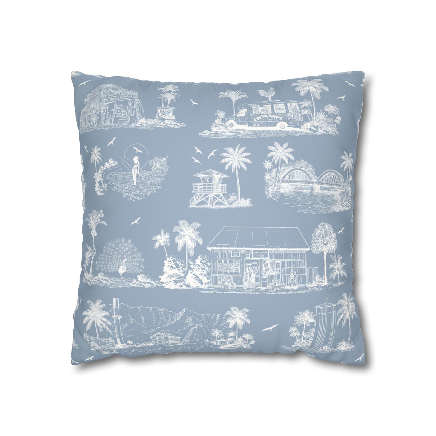 North Shore Faux Suede Pillowcase without filler