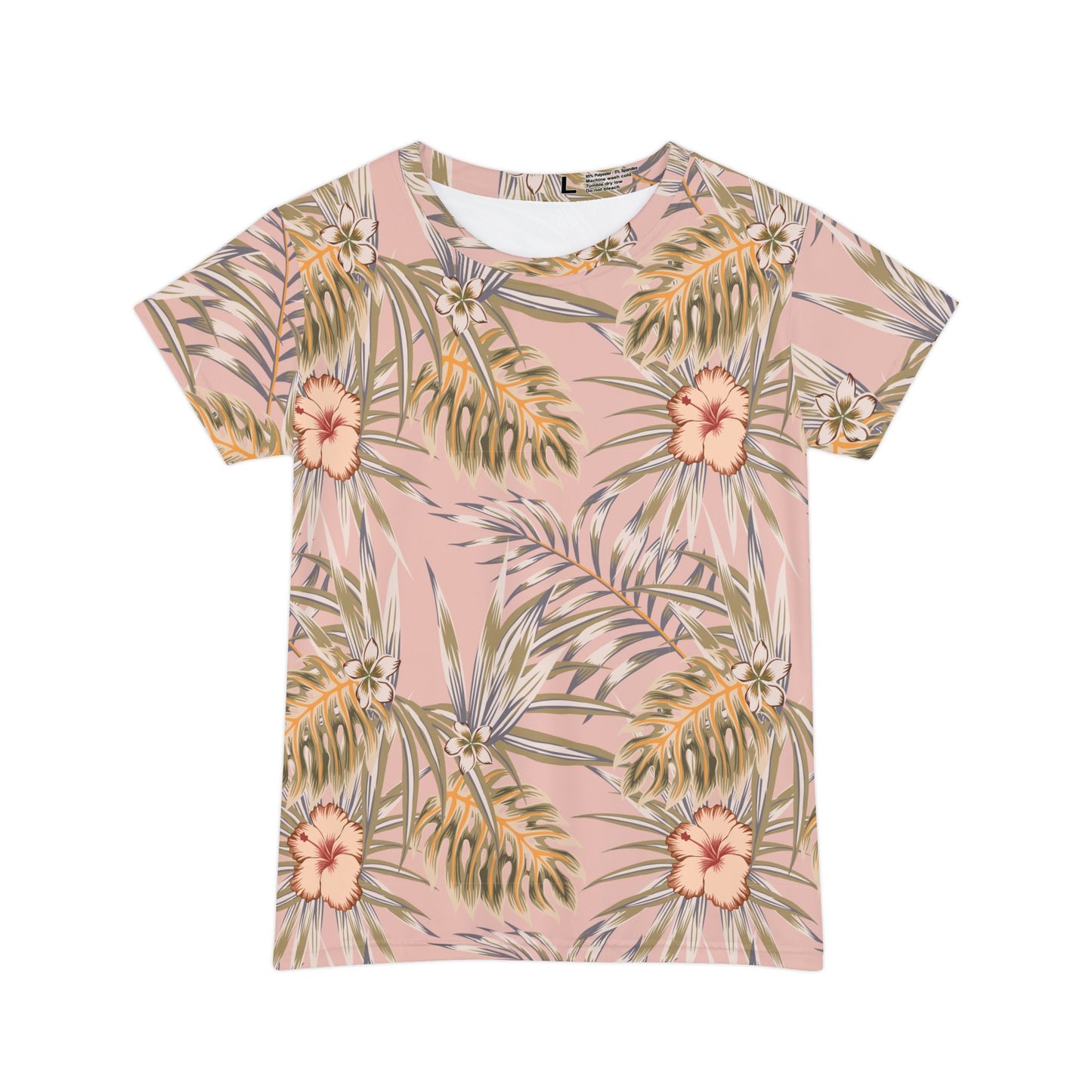 Tropical Pink Hibiscus T -Shirt