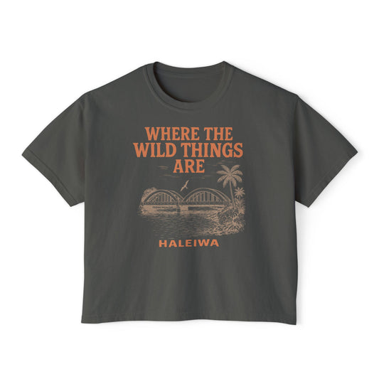 Haleiwa Wild Things Women's Boxy Tee