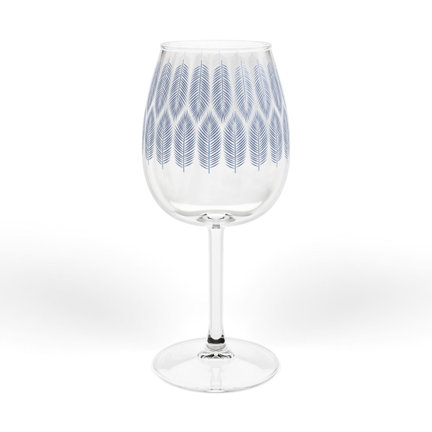 Palm Pattern Wine Glass