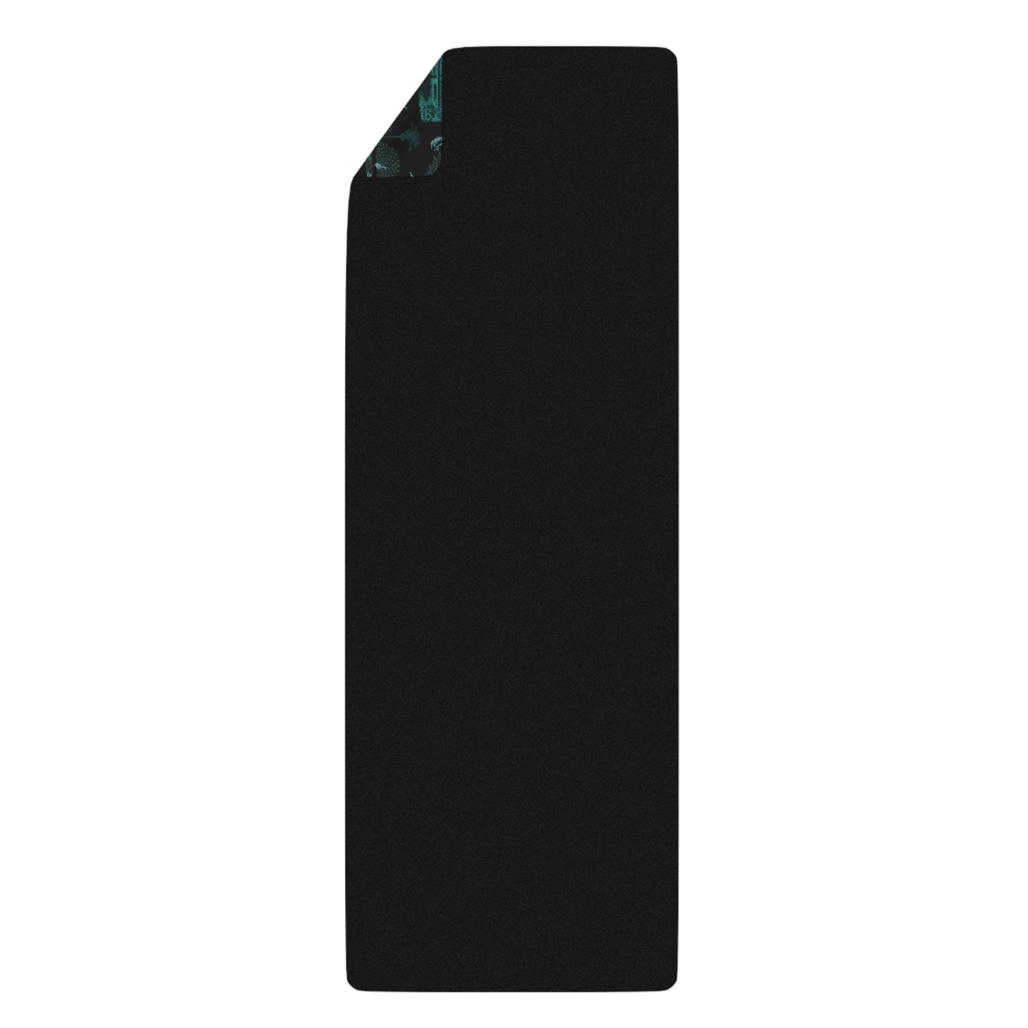 North Shore Eco-Friendly Rubber Yoga Mat black teal