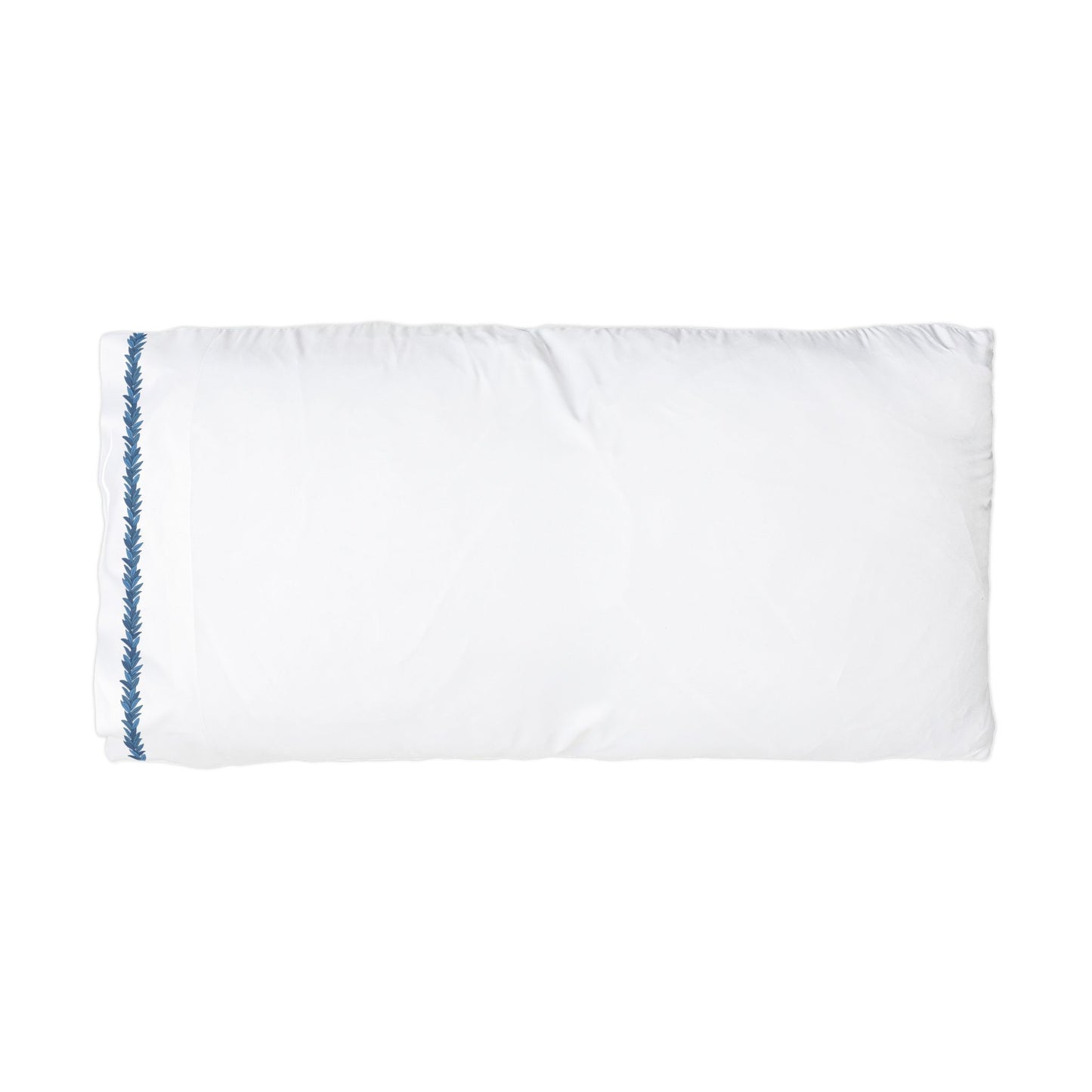 Copy of Maile Lei Edge Microfiber Pillowcase — Soft White Decorative Trim