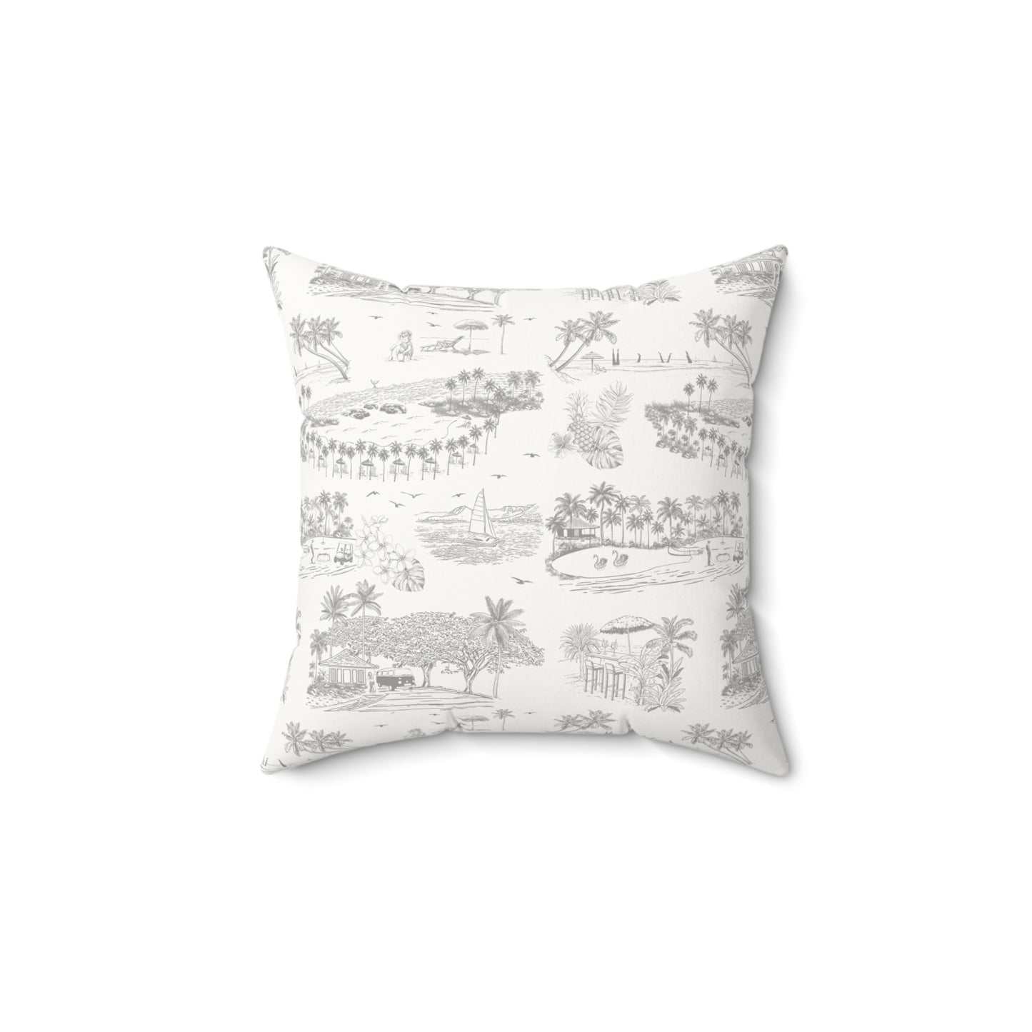 Ko Olina Faux Suede Pillow with filler