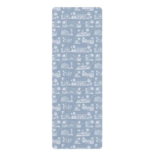 North Shore Eco-Friendly Rubber Yoga Mat blue
