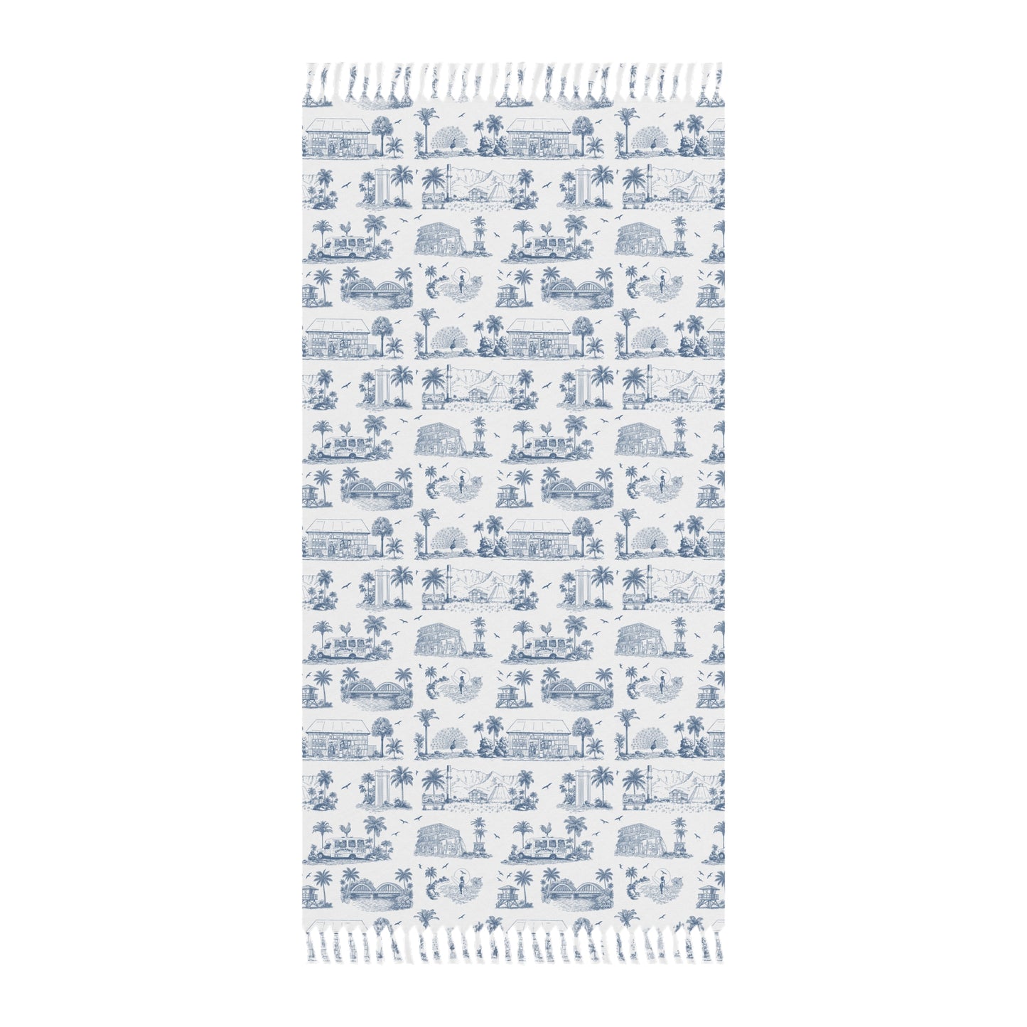 North Shore Boho Beach Cloth white