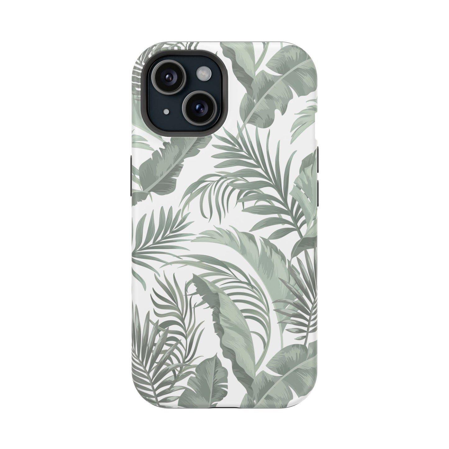 Tropical Leaf White Magnetic Tough Cases