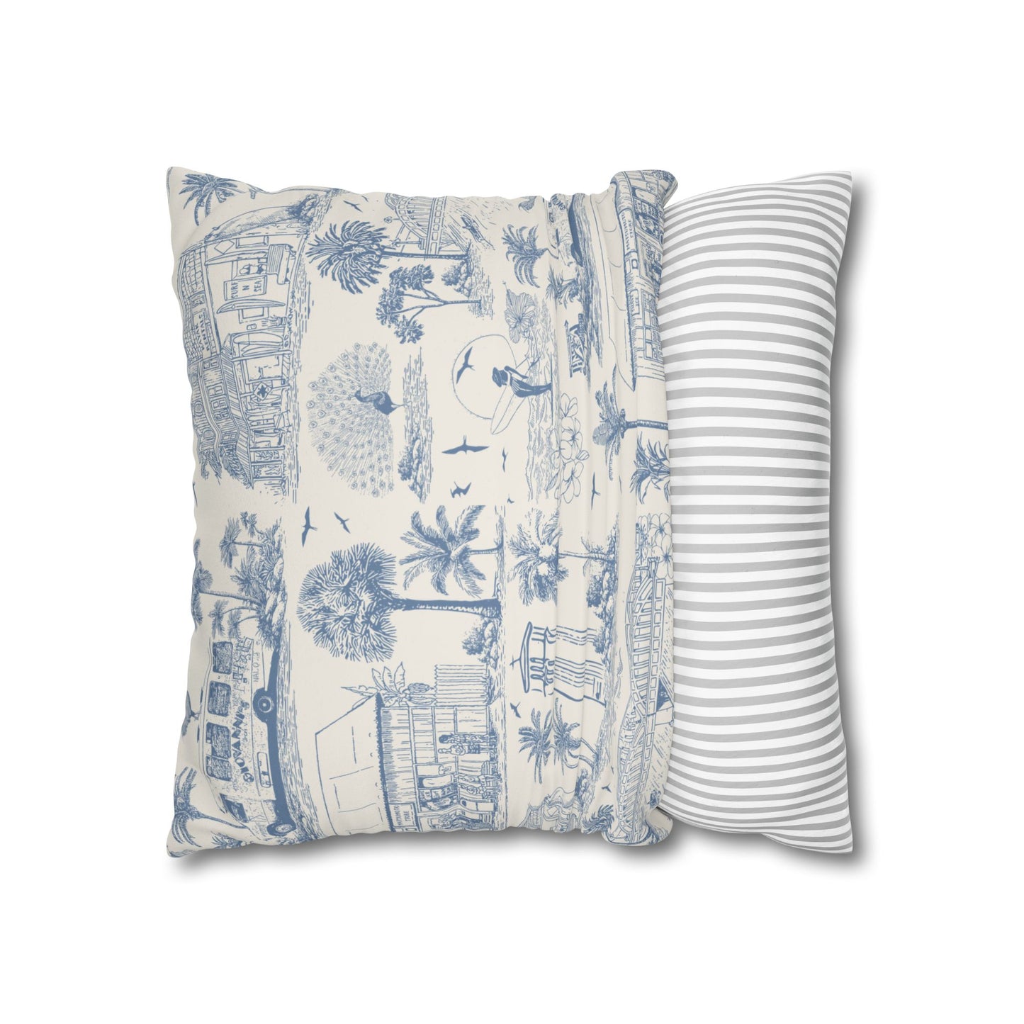 North Shore Faux Suede Pillowcase Cream without filler