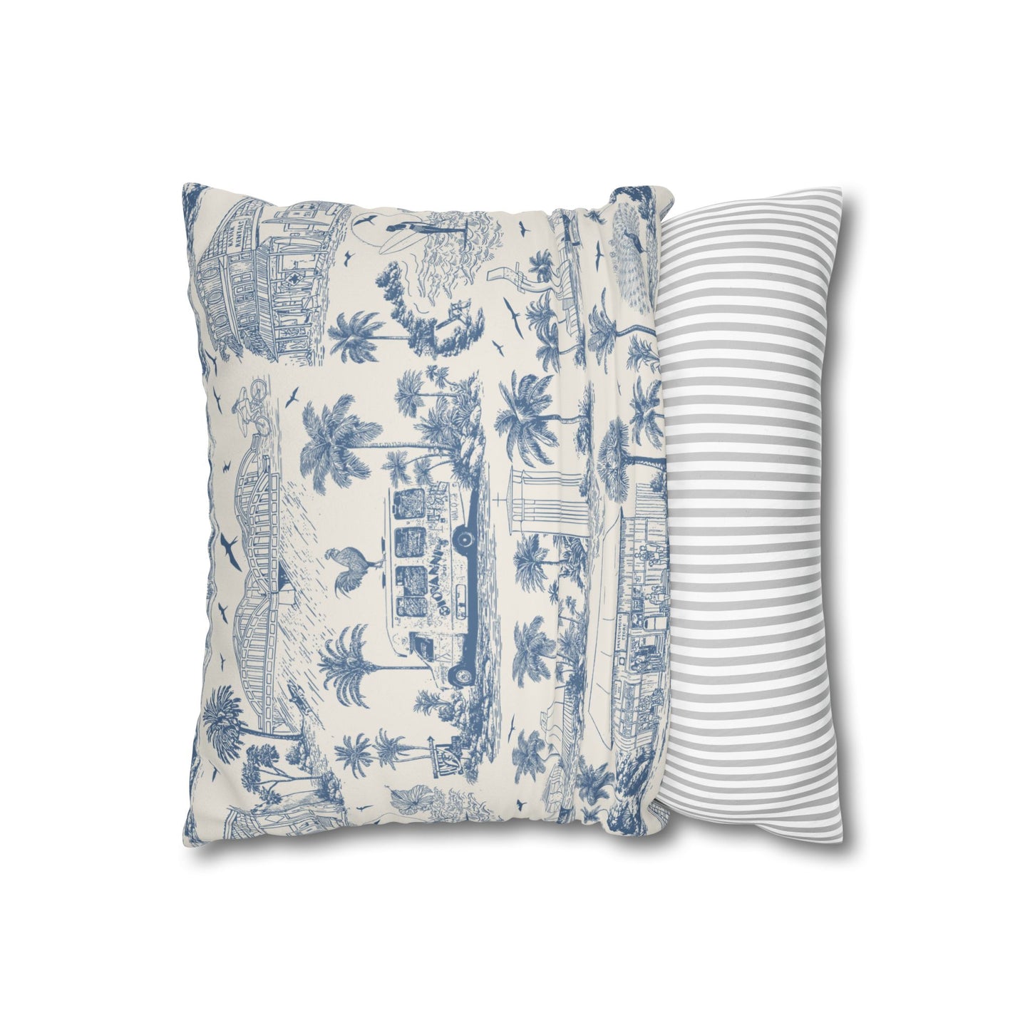 North Shore Faux Suede Pillowcase Cream without filler