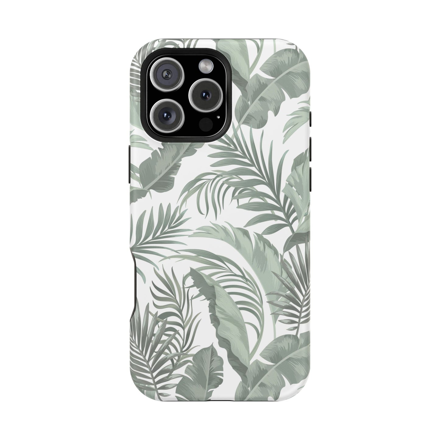 Tropical Leaf White Magnetic Tough Cases