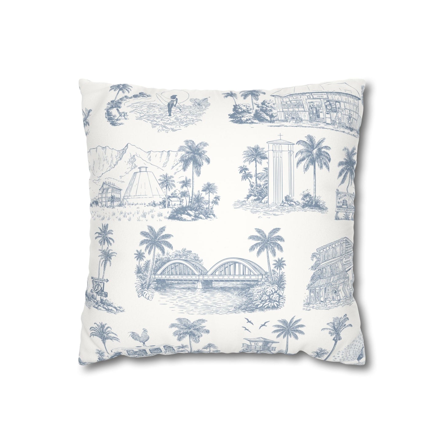 North Shore Faux Suede Pillowcase White without filler