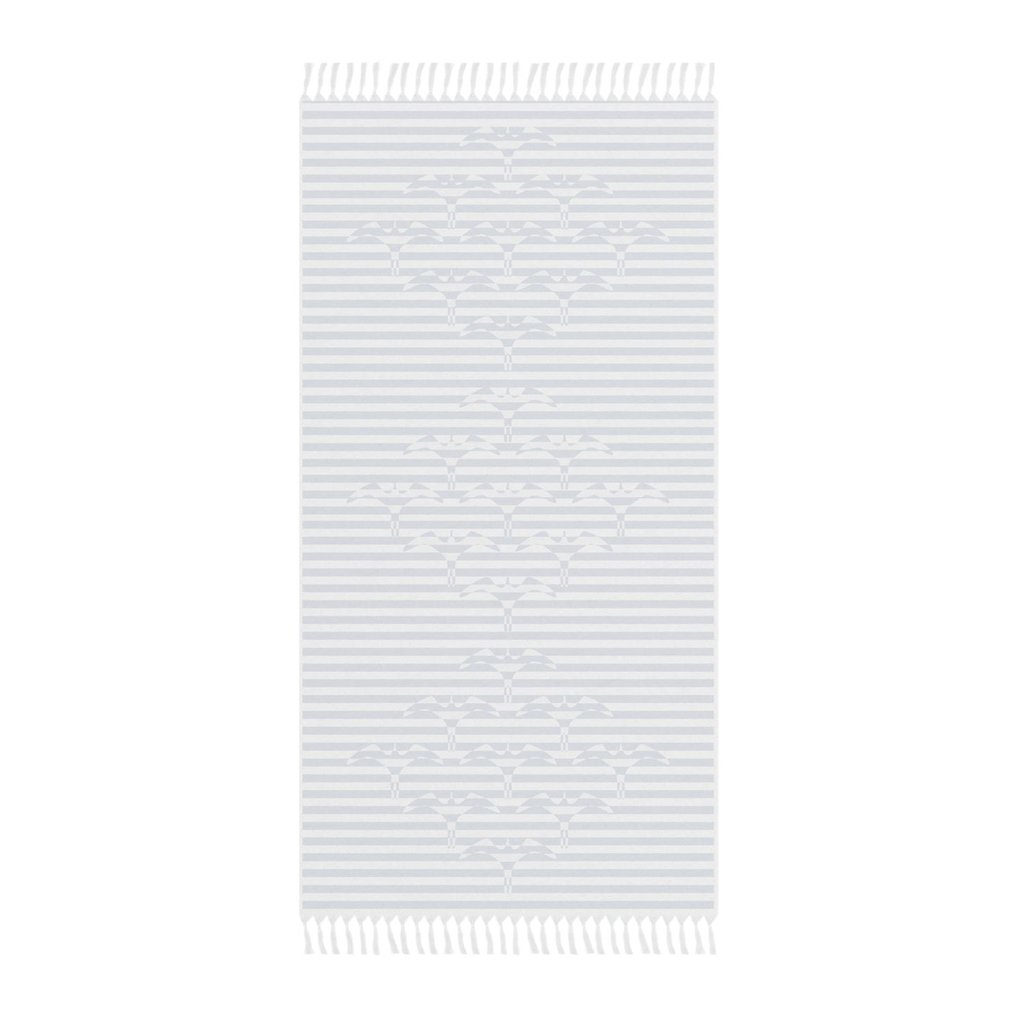 Stripe Iwa Bird Beach Towel Blue