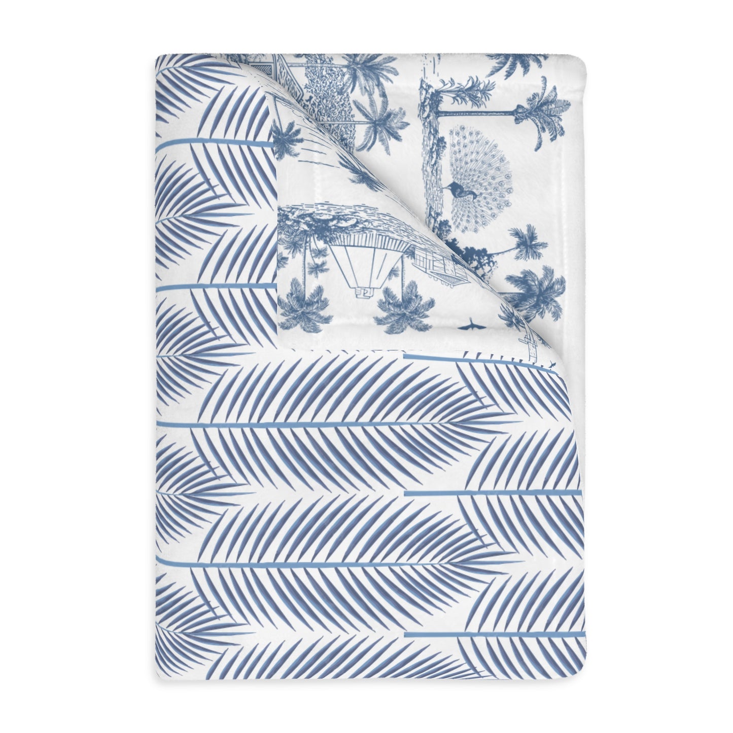 Palm Oahu Velveteen Microfiber Blanket