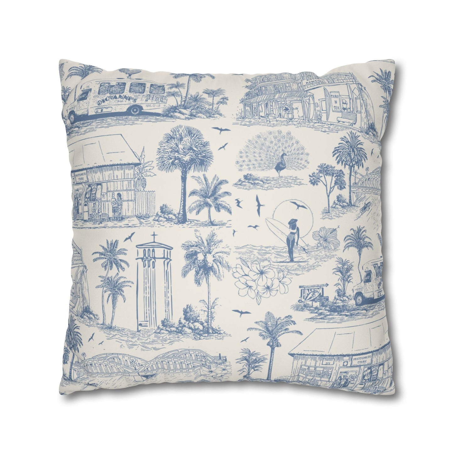 North Shore Faux Suede Pillowcase Cream without filler