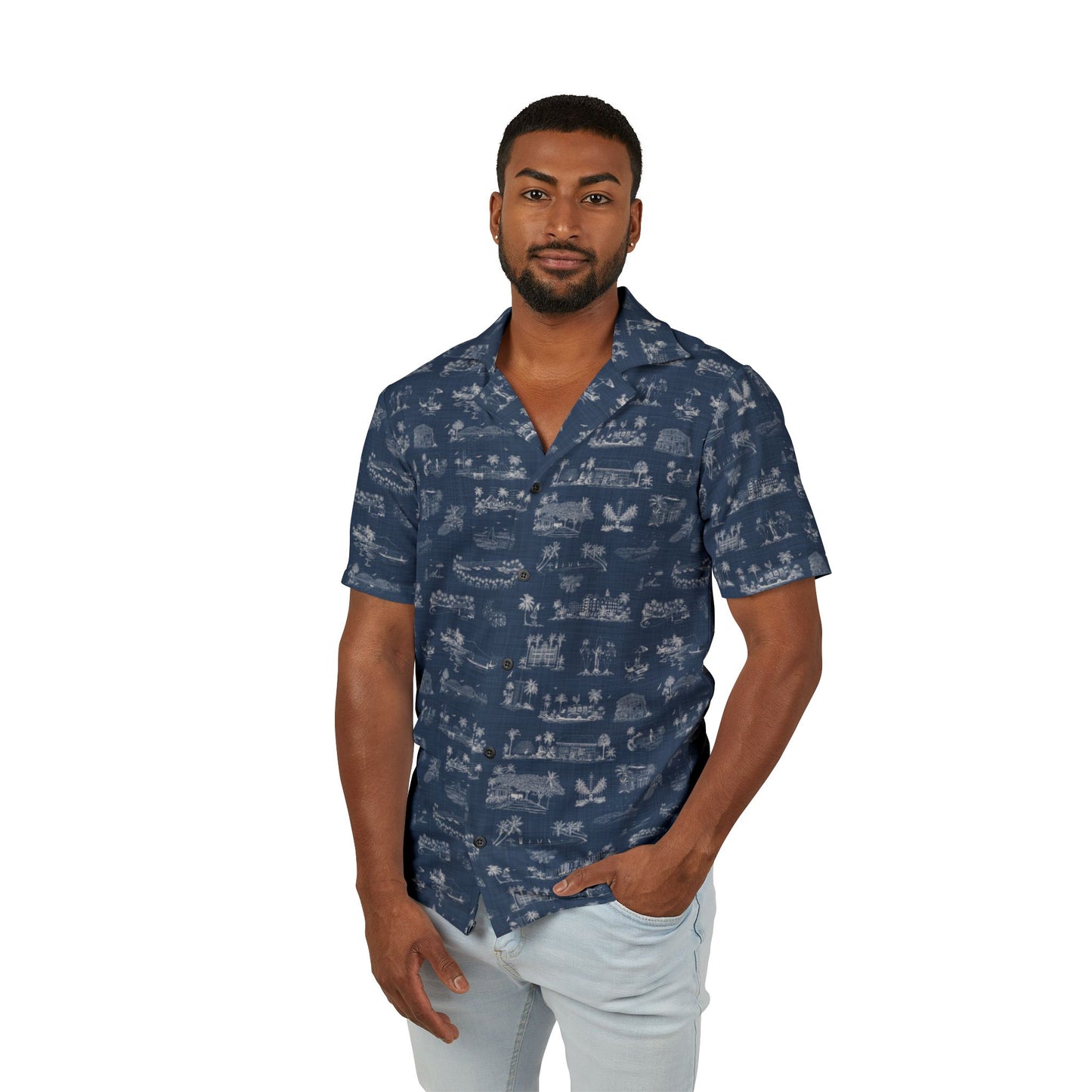 Oahu Men's Hawaiian Camp Shirt