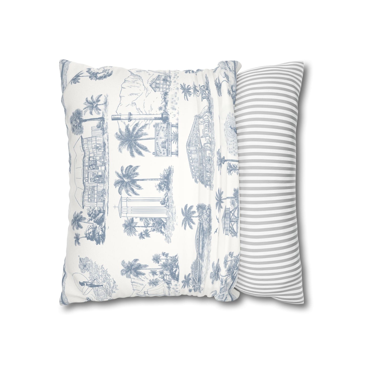 North Shore Faux Suede Pillowcase White without filler