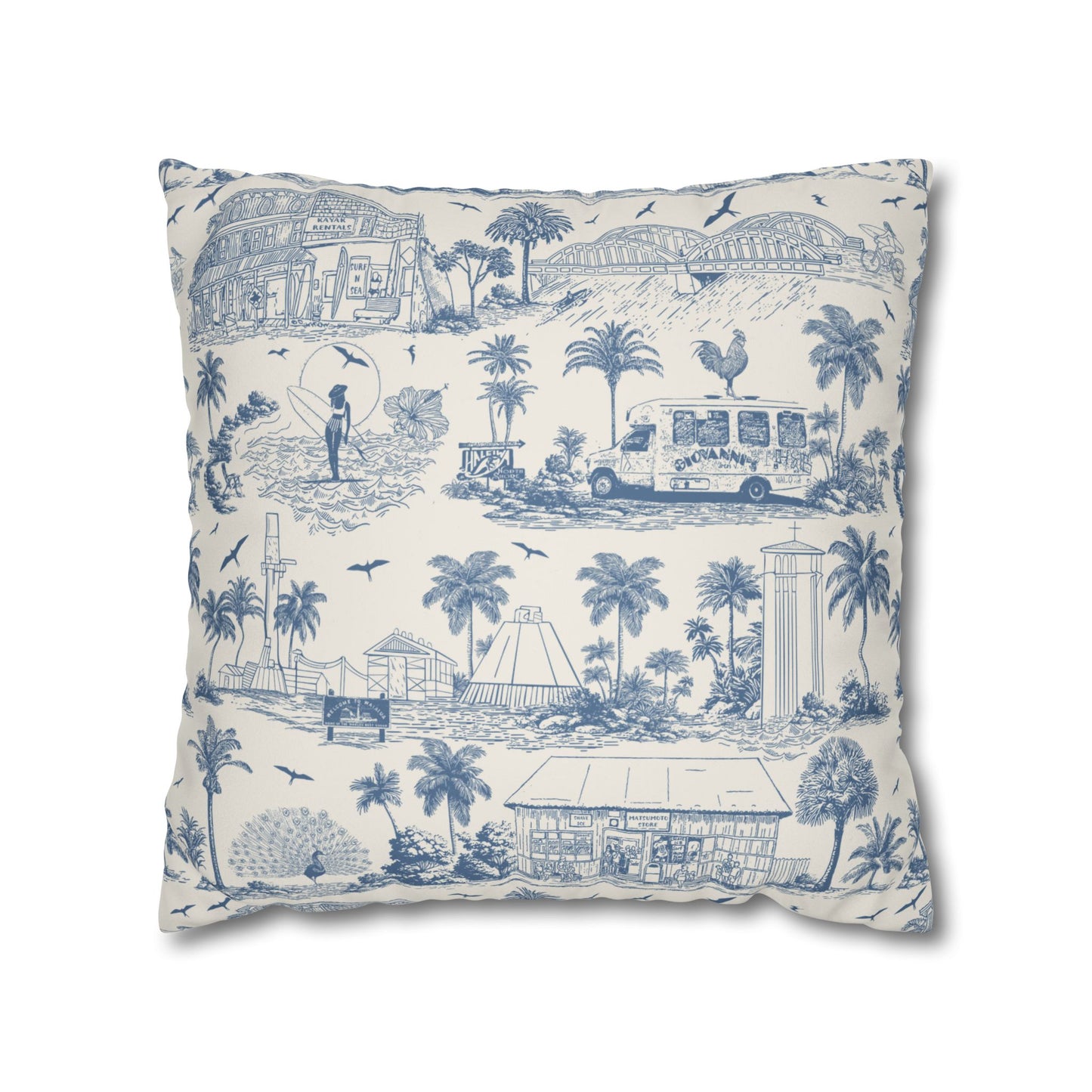 North Shore Faux Suede Pillowcase Cream without filler