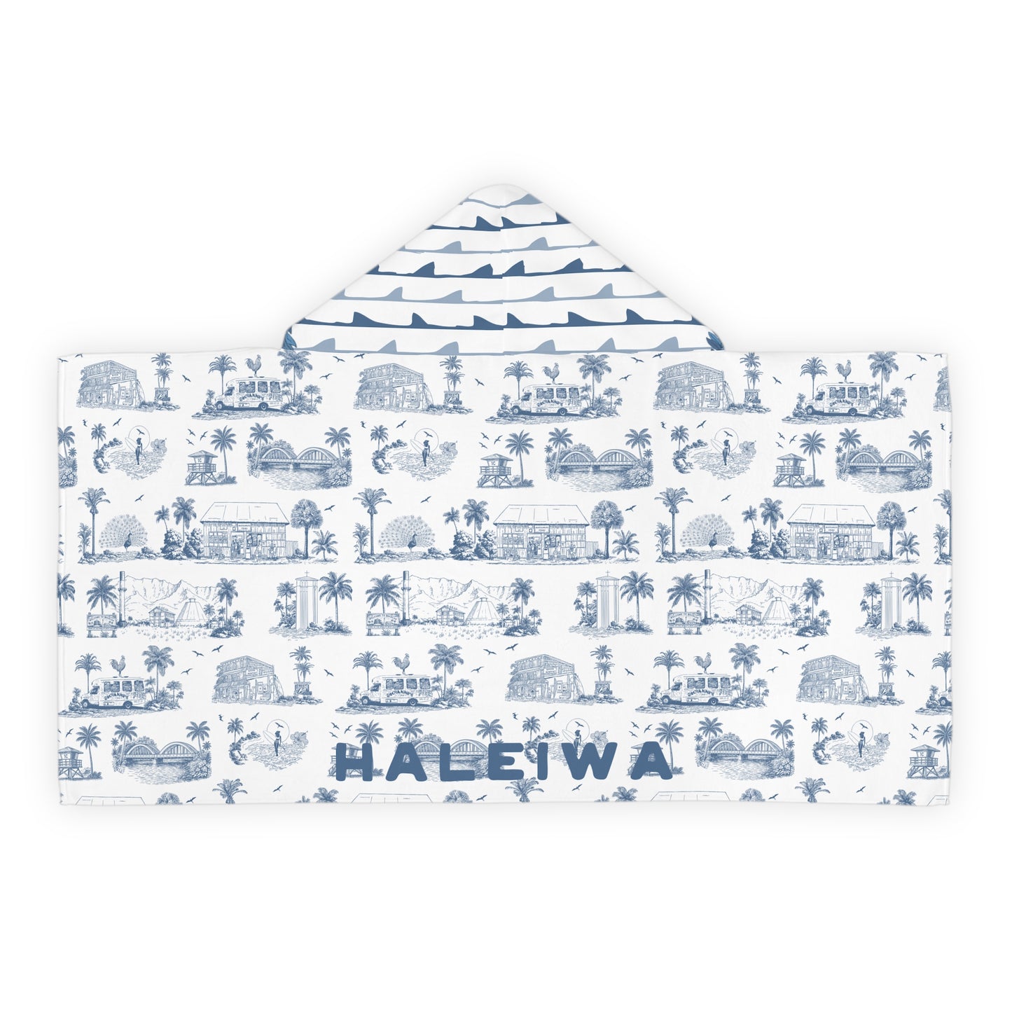 North Shore Shark Youth Hooded Towel