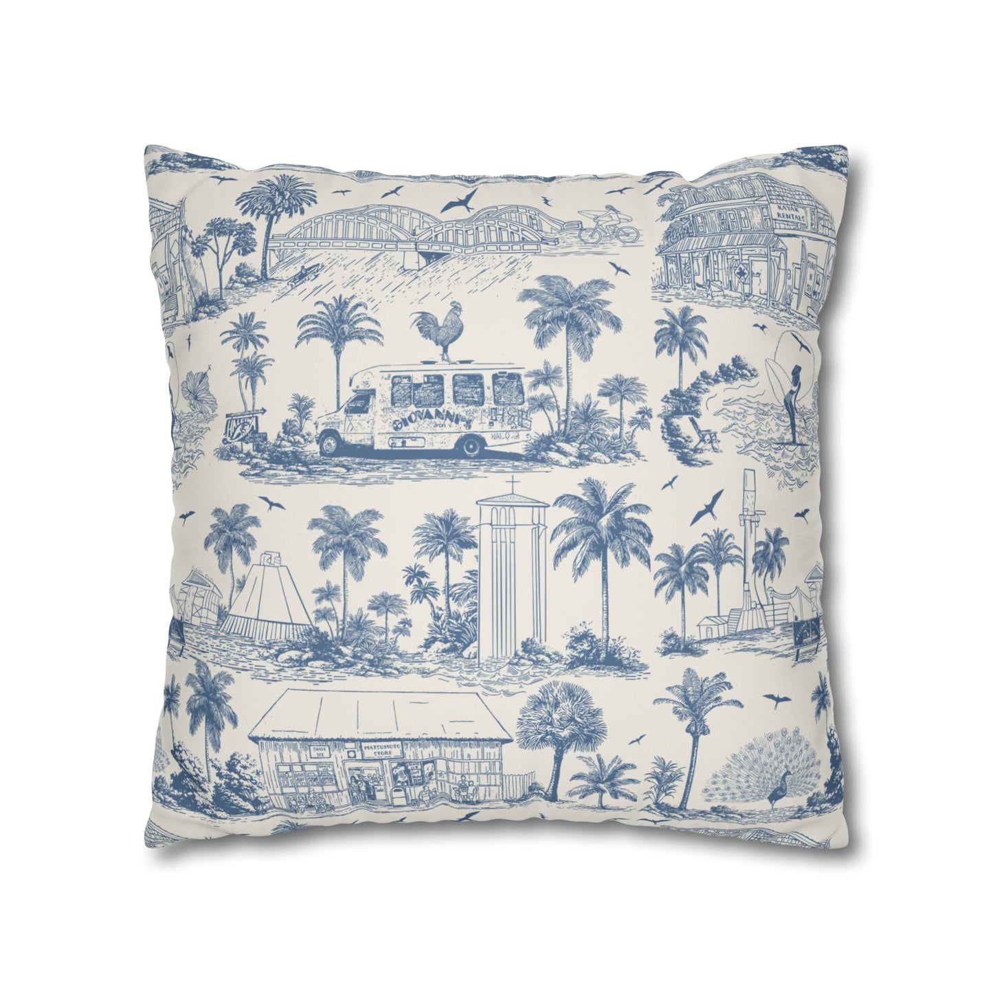 North Shore Faux Suede Pillowcase Cream without filler