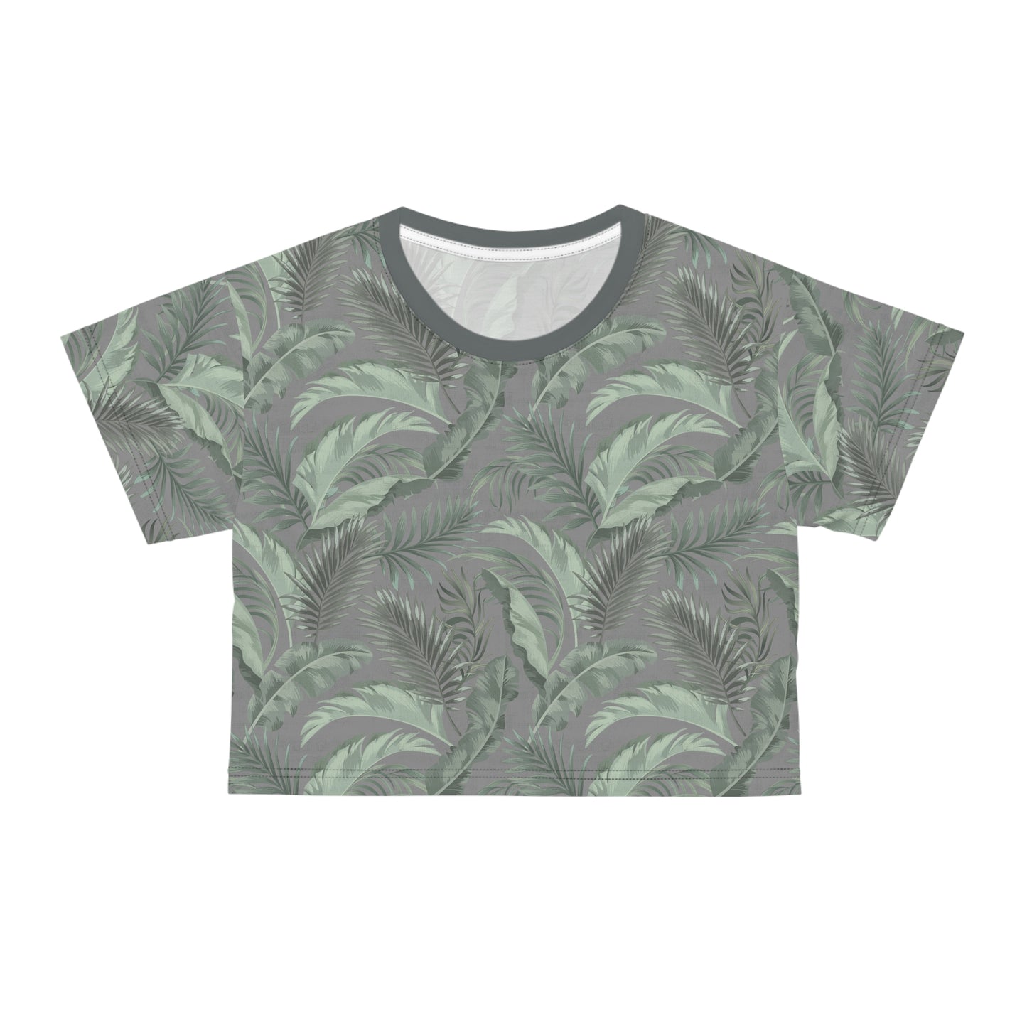 Tropical Leaf Crop Tee