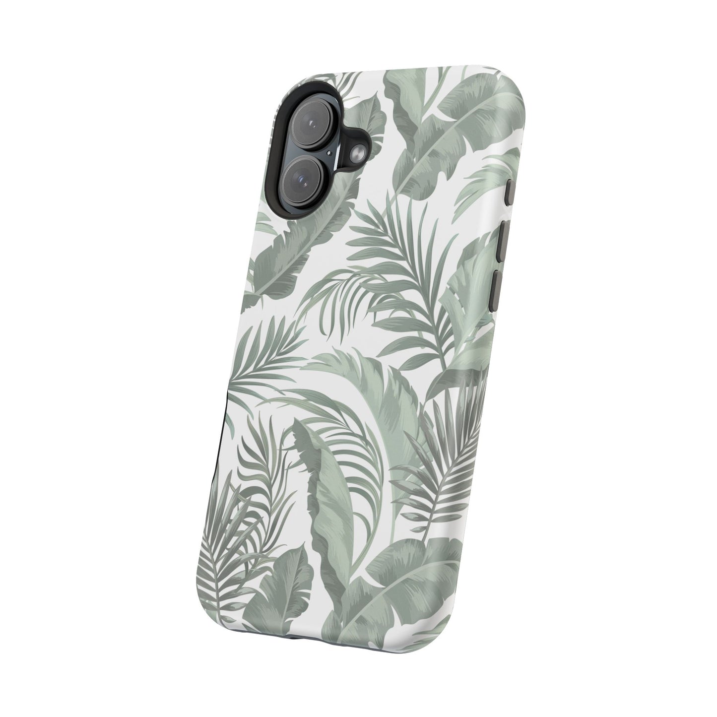 Tropical Leaf White Magnetic Tough Cases