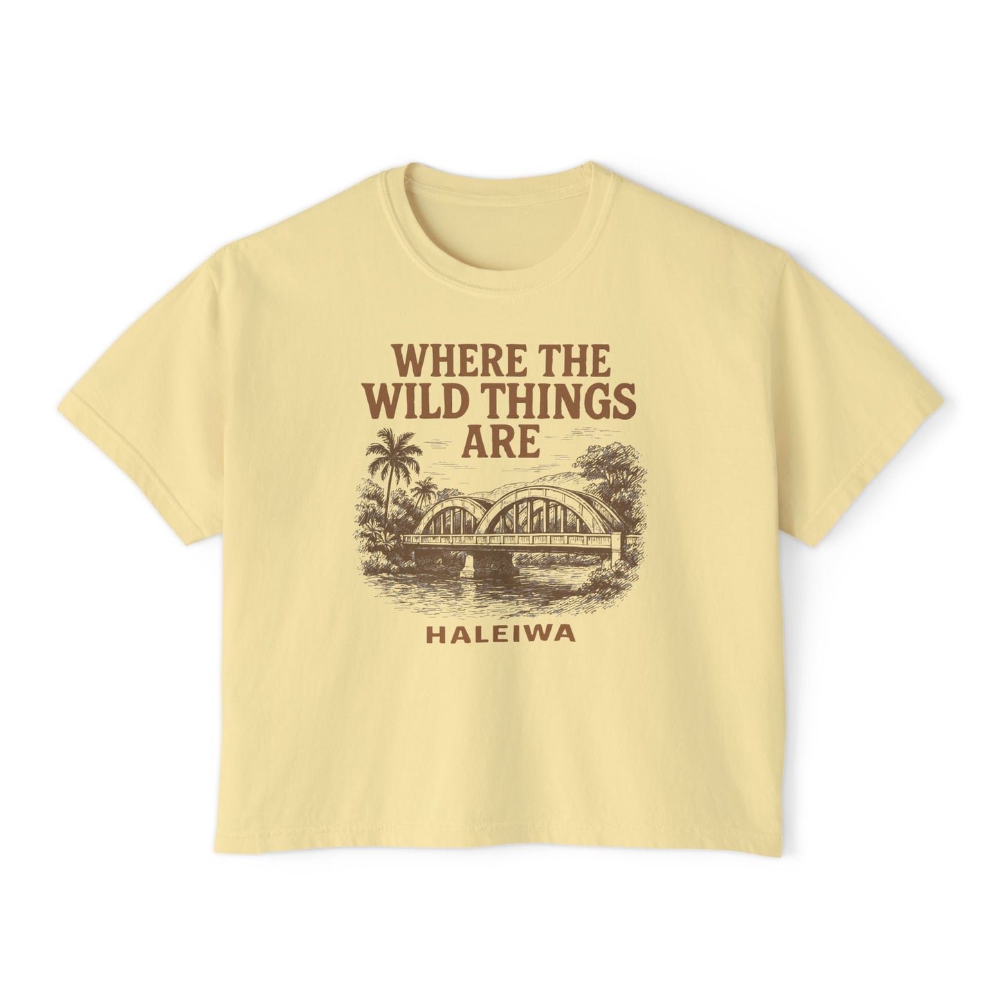 Haleiwa Wild Things Women's Boxy Tee