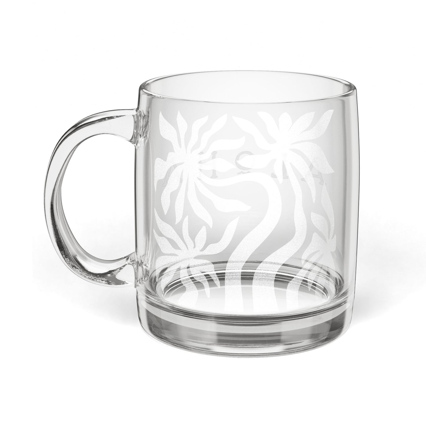 Aloha Glass Engraved Coffee Mug