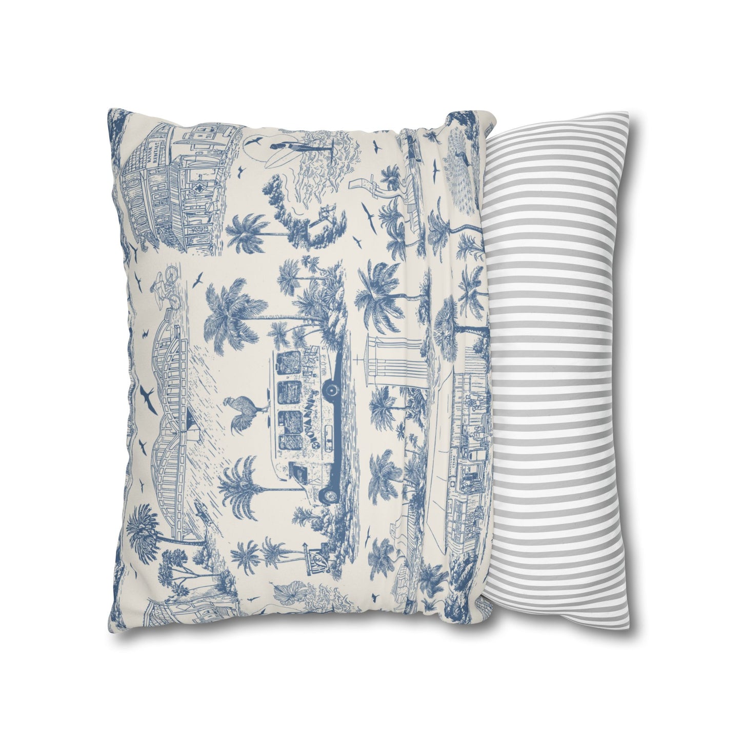 North Shore Faux Suede Pillowcase Cream without filler