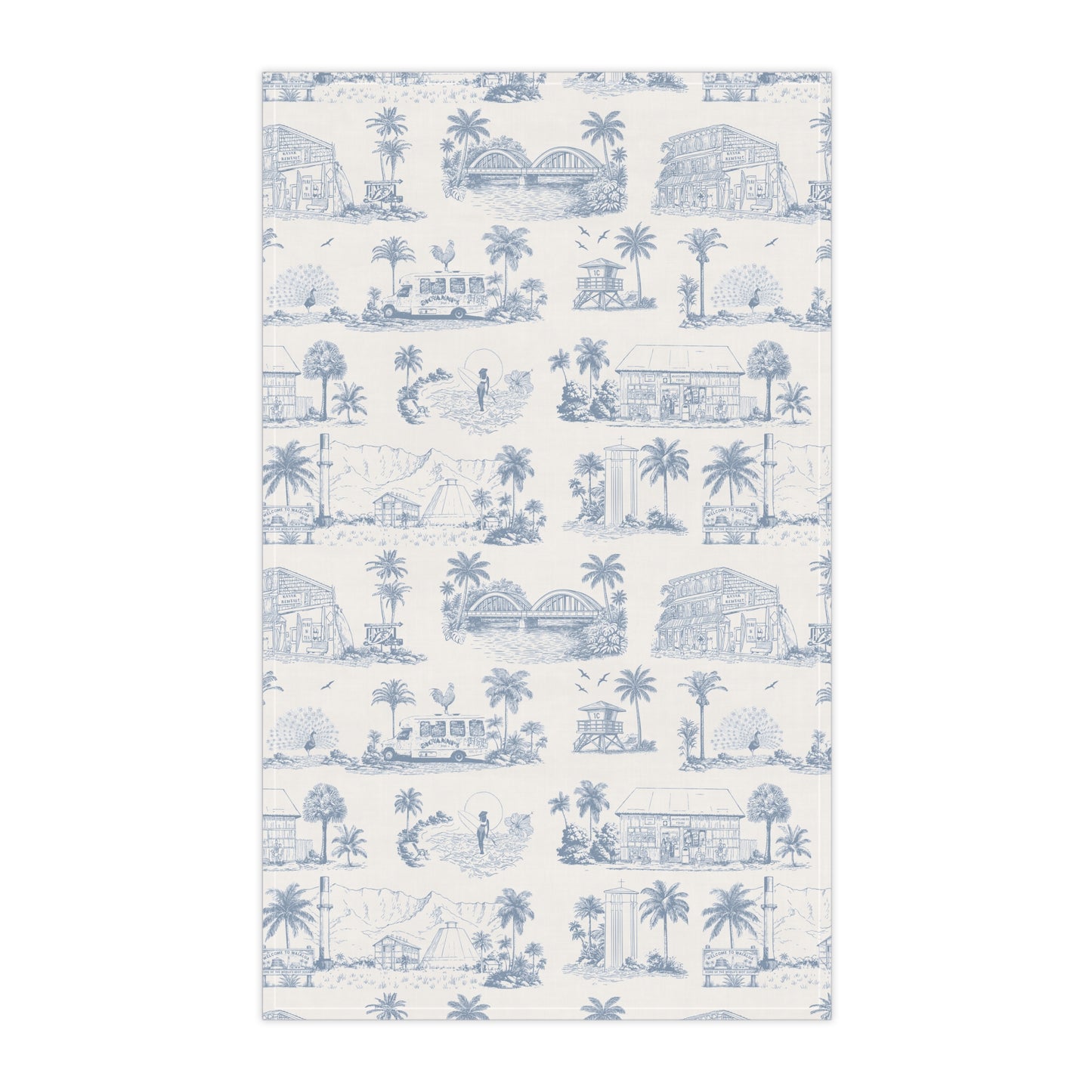 North Shore Tropical Linen Tea Towels