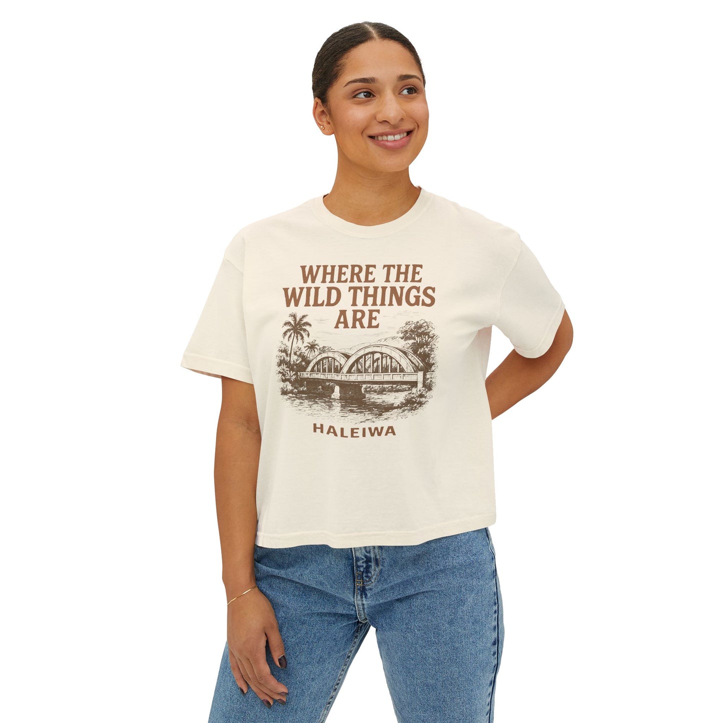 Haleiwa Wild Things Women's Boxy Tee