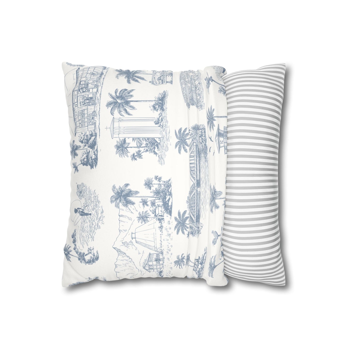 North Shore Faux Suede Pillowcase White without filler