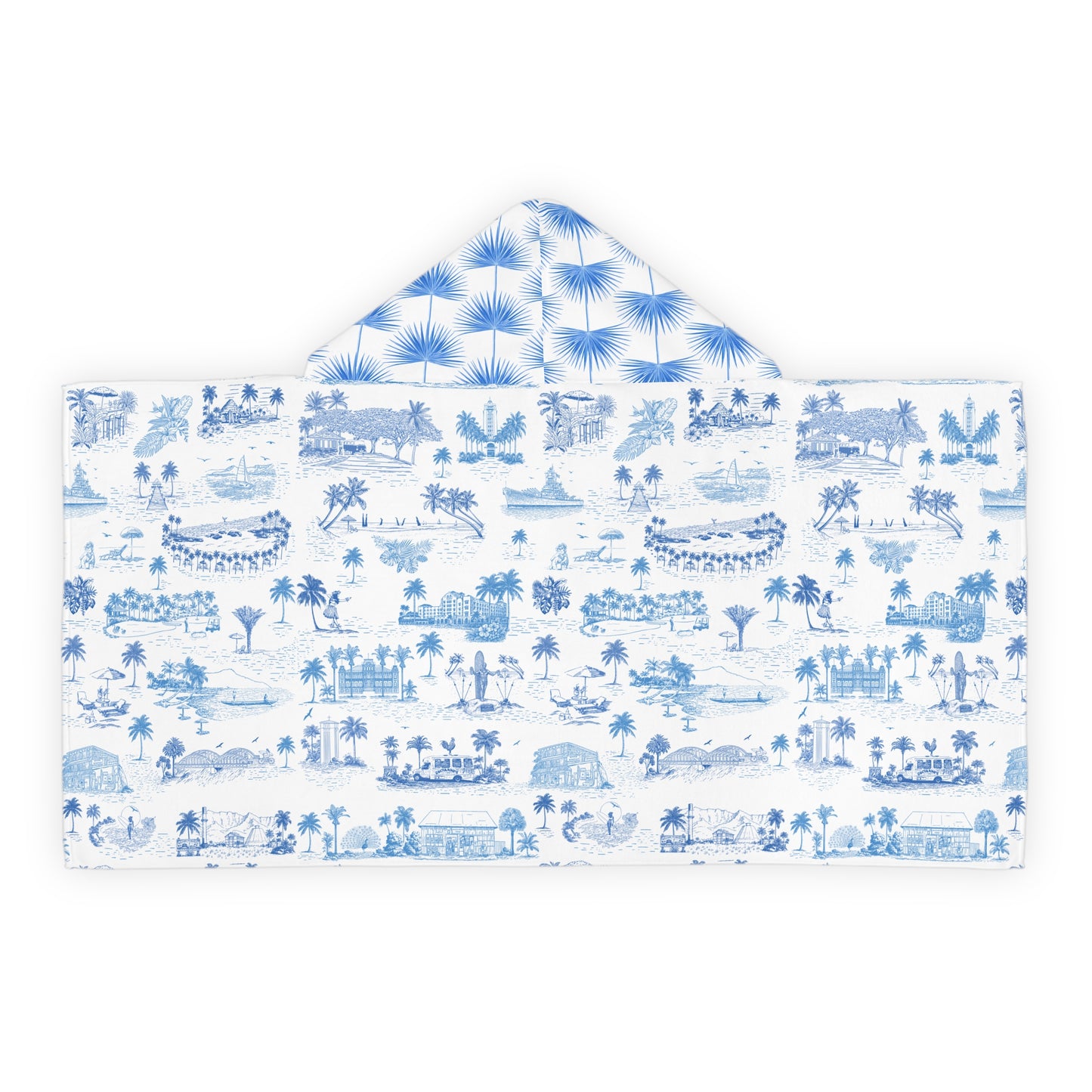 Oahu Fan Palm Youth Hooded Towel