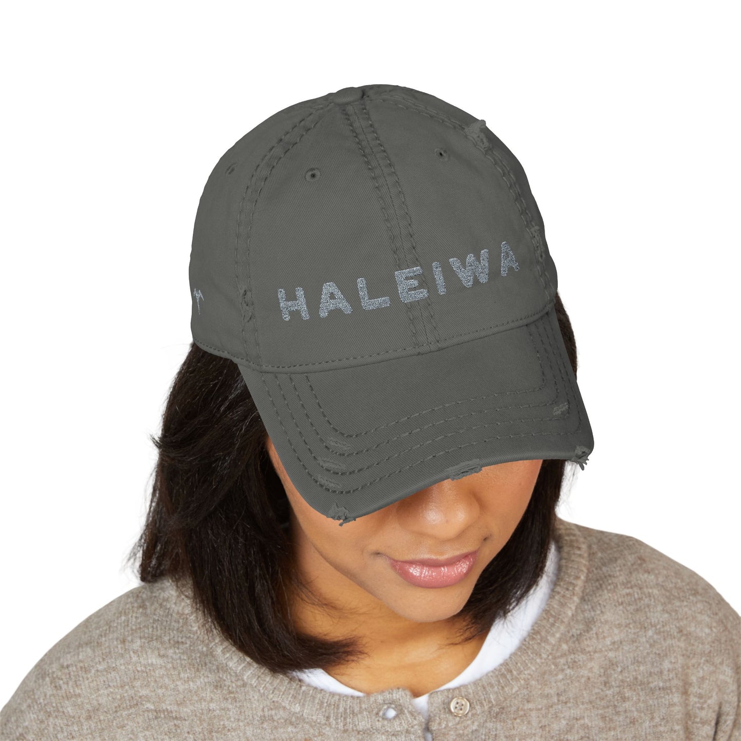 Distressed Haleiwa 'Where the Wild Things Are" Embroidered Hat