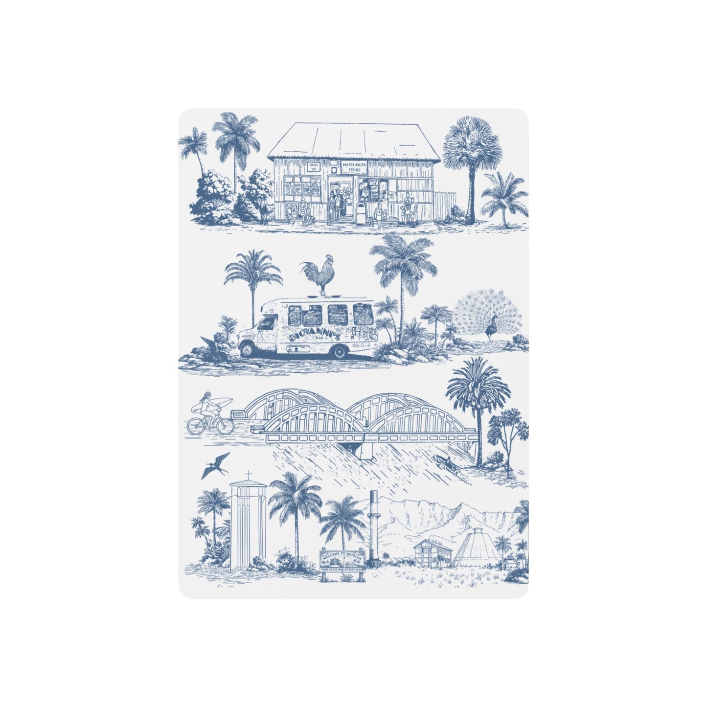 North Shore Toile Poker Playing Cards