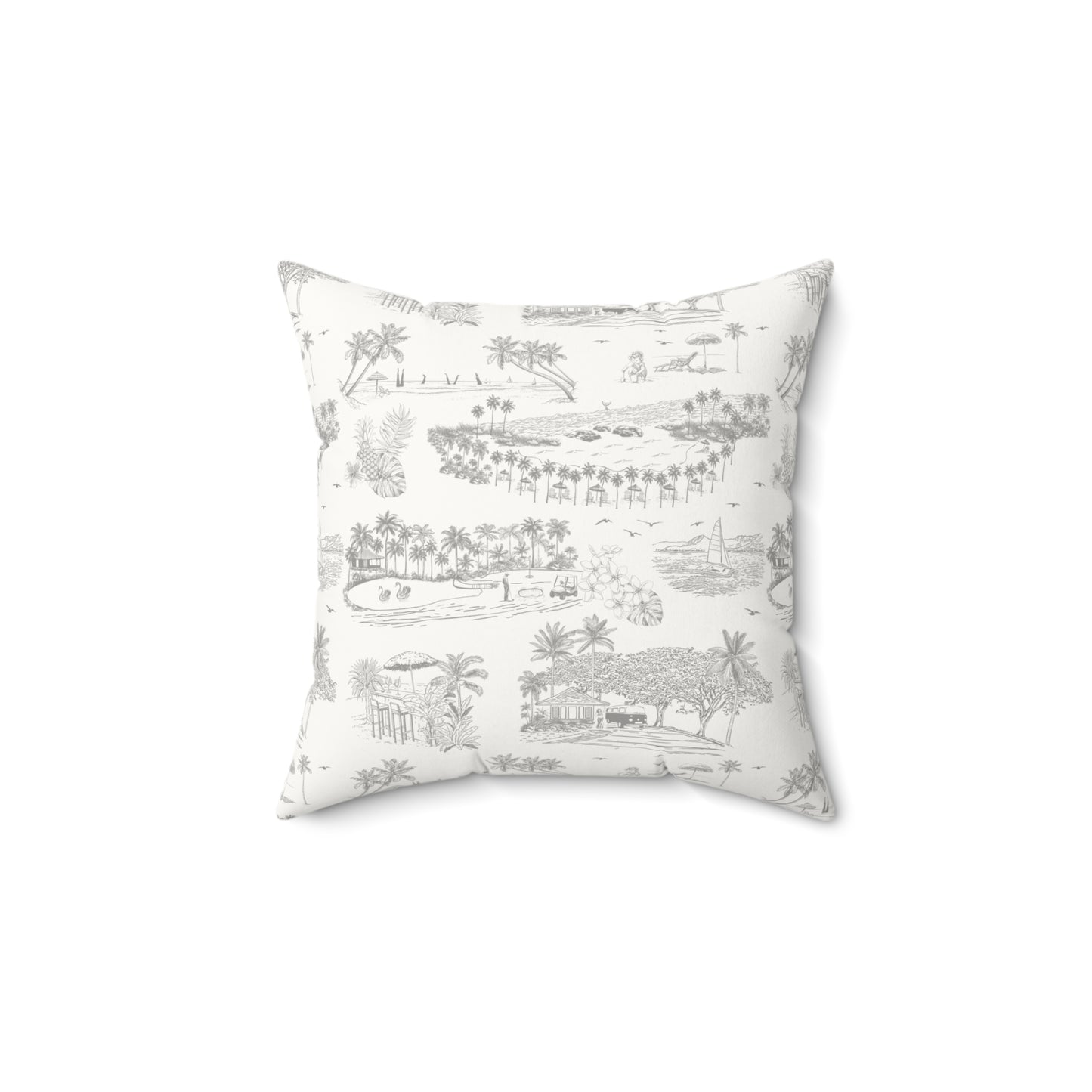 Ko Olina Faux Suede Pillow with filler