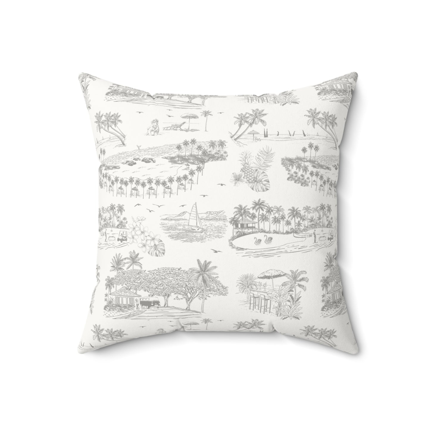 Ko Olina Faux Suede Pillow with filler