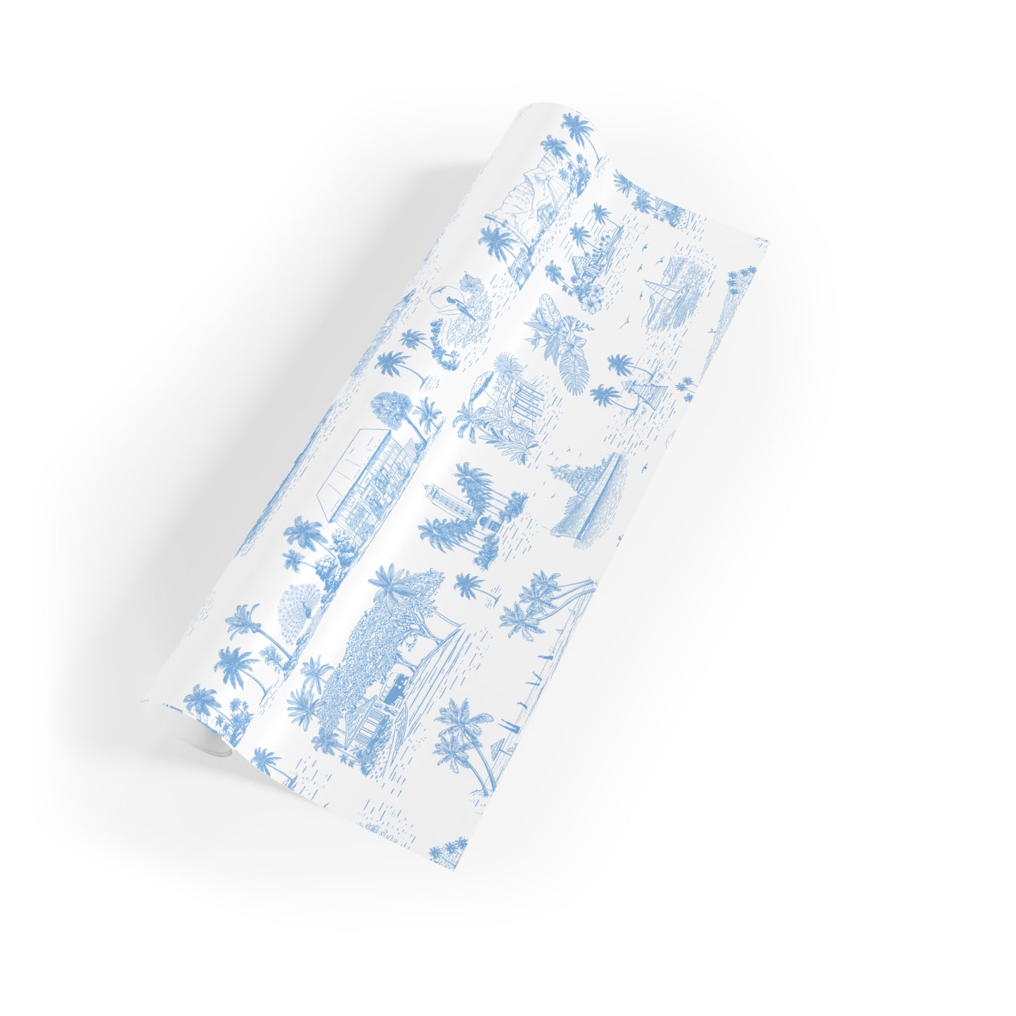 Oahu Wrapping Paper Beach Blue