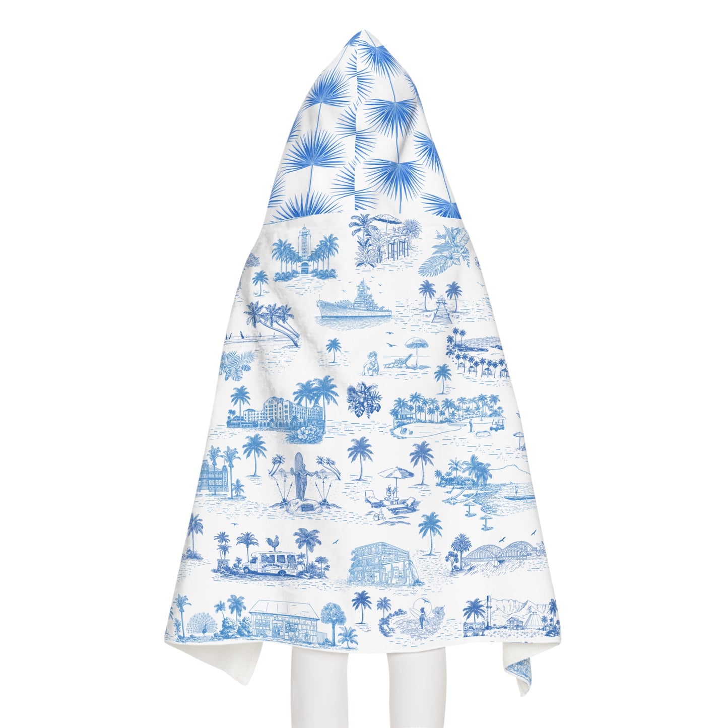 Oahu Fan Palm Youth Hooded Towel